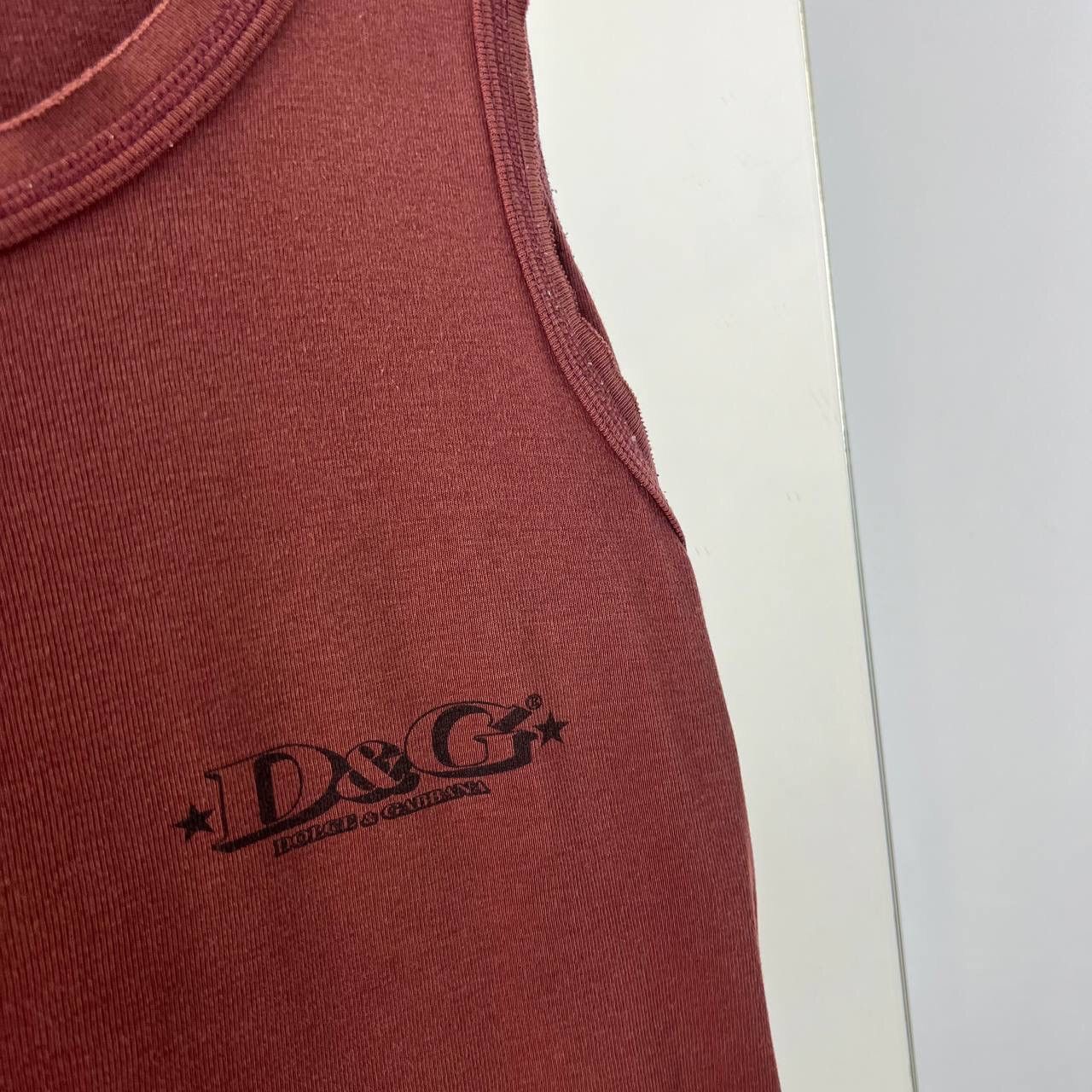 Dolce & Gabbana Boxy Fit Dolce Gabbana Vintage Brown Tank Top Distressed 90s Size M / US 6-8 / IT 42-44 - 3 Thumbnail