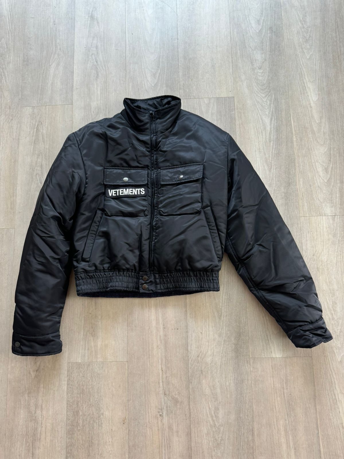 Vetements Vetements Police Reversible Knit Bomber Jacket Size US M / EU 48-50 / 2 - 11 Thumbnail