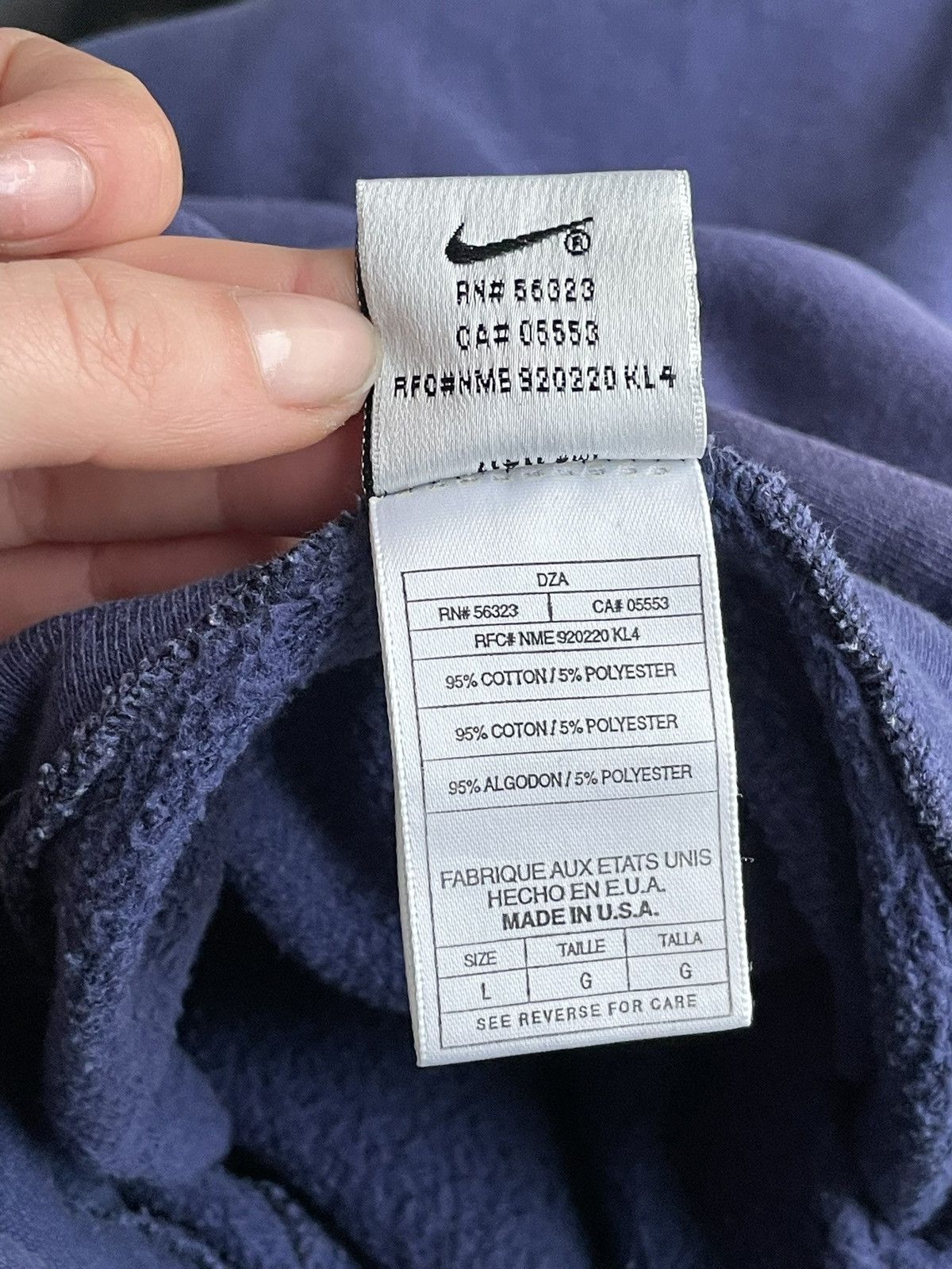 Nike Nike Purple Oversized sun faded swoosh 90s vibe vintage Size US L / EU 52-54 / 3 - 10 Thumbnail
