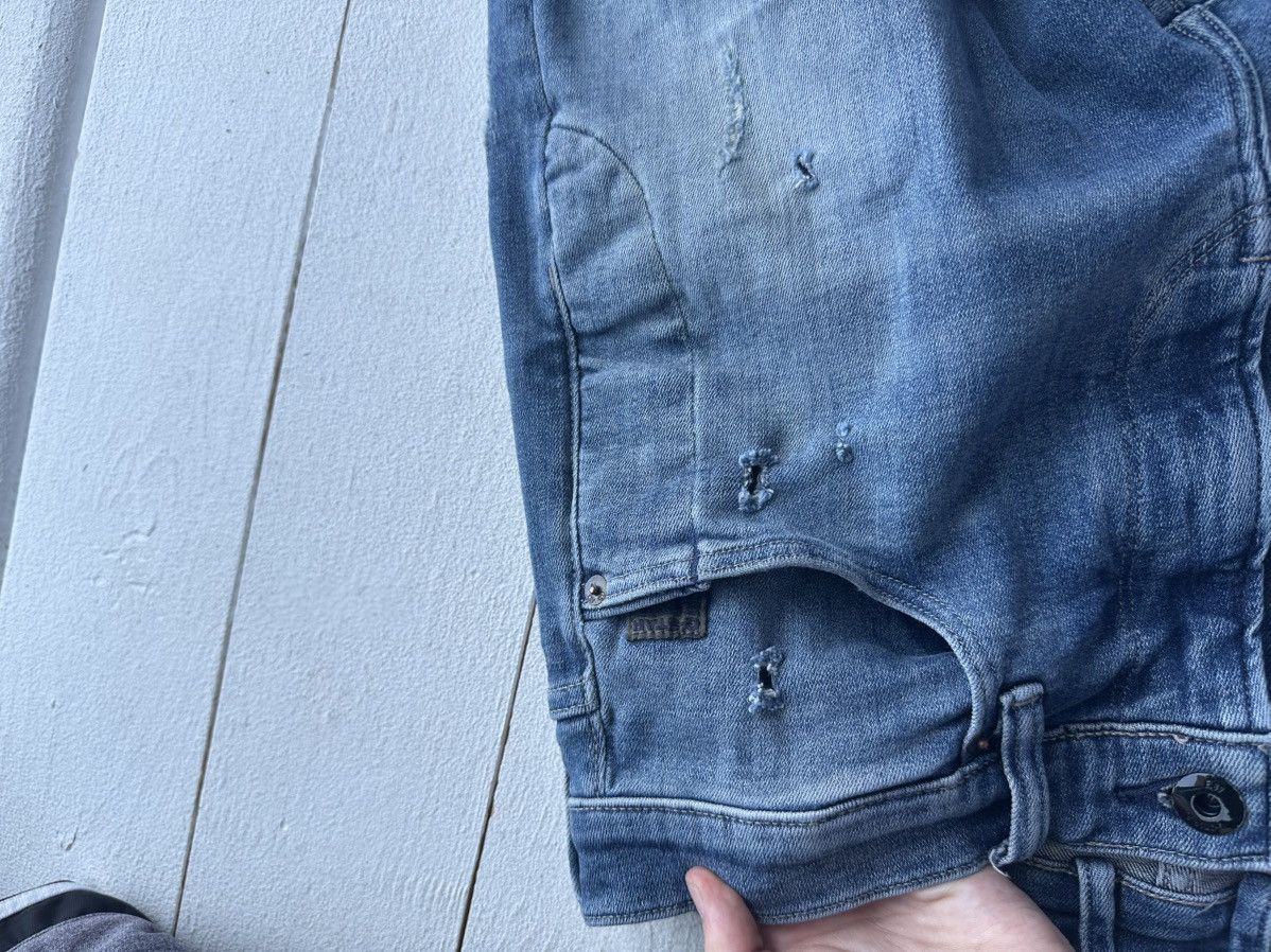 G-Star 🚨PUNK G STAR OPIUM SKINNY 96 BLUE MENS JEANS Y2k BIKER Size US 32 / EU 48 - 3 Thumbnail