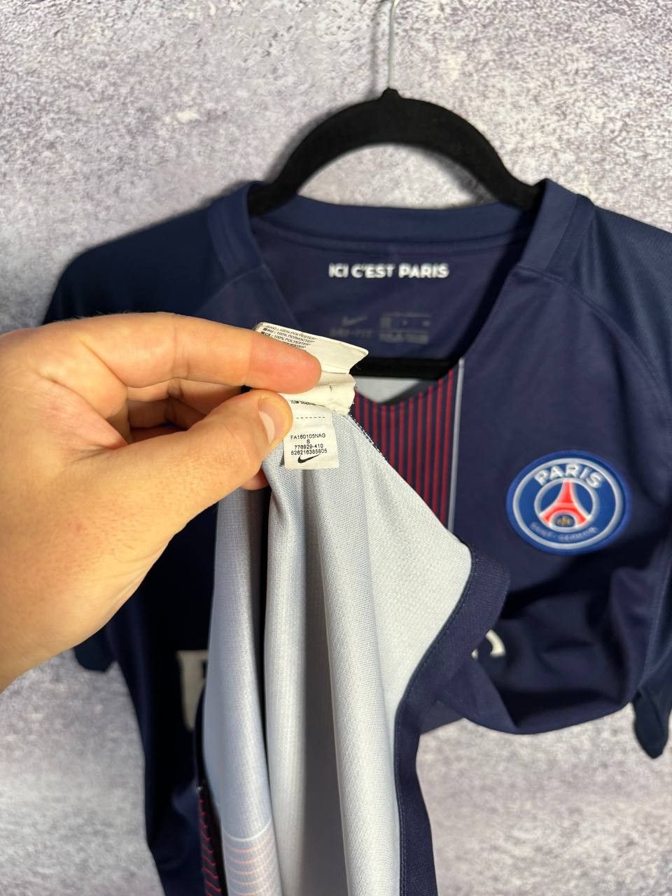 Nike × Vintage Vintage PSG 2016/17 Nike Soccer Jersey Blokcore Small Size US S / EU 44-46 / 1 - 14 Thumbnail