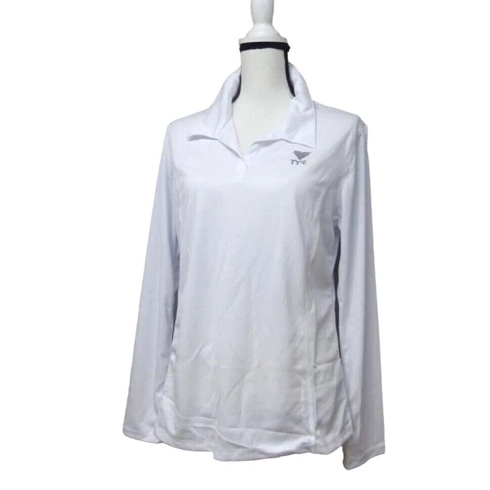 Other TYR Women’s Long Sleveed Polo, White, XL Size XL / US 12-14 / IT 48-50 - 1 Thumbnail