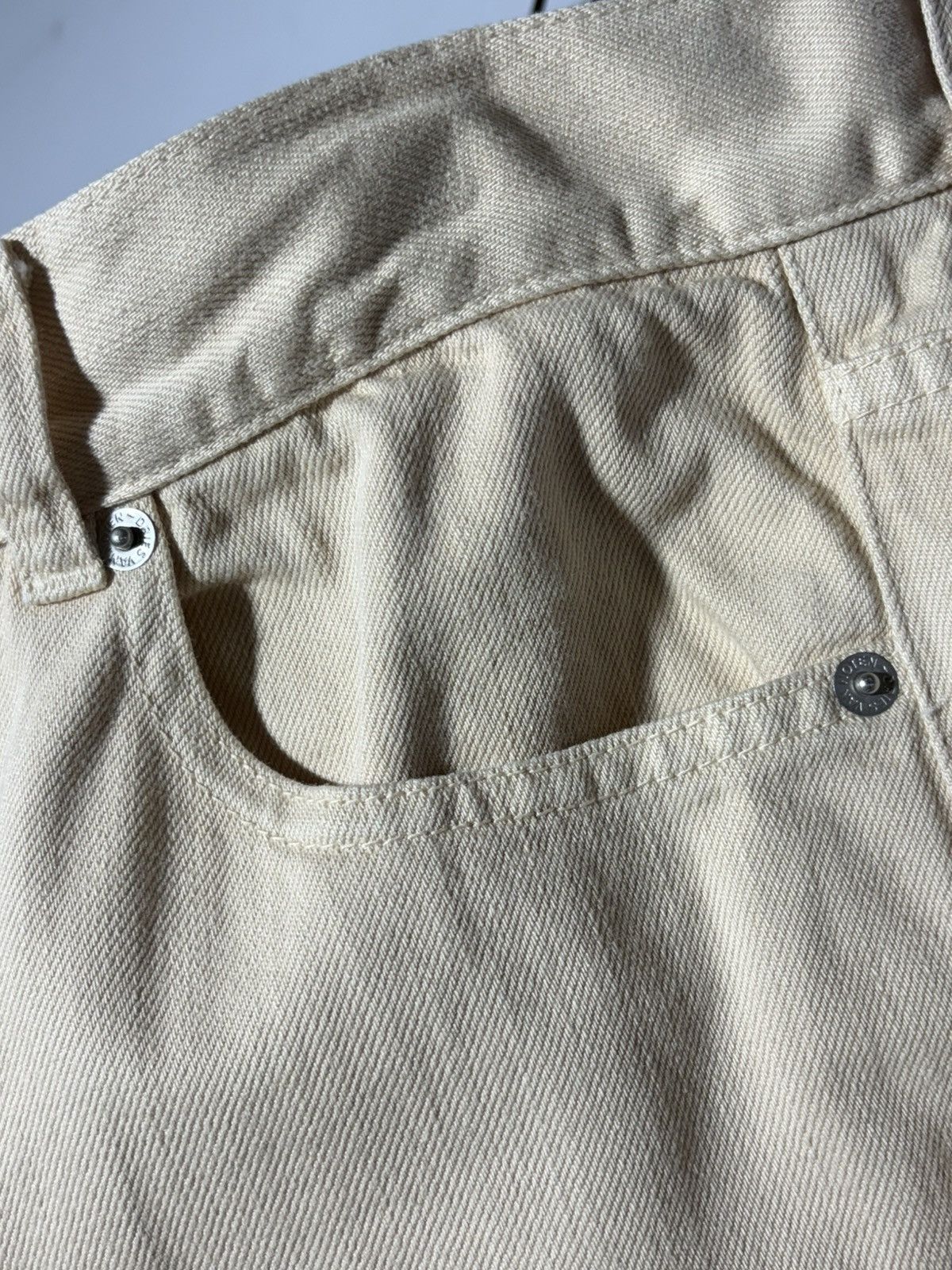Dries Van Noten Dries Van Noten Straight Beige Denim Jeans Size US 29 - 10 Thumbnail