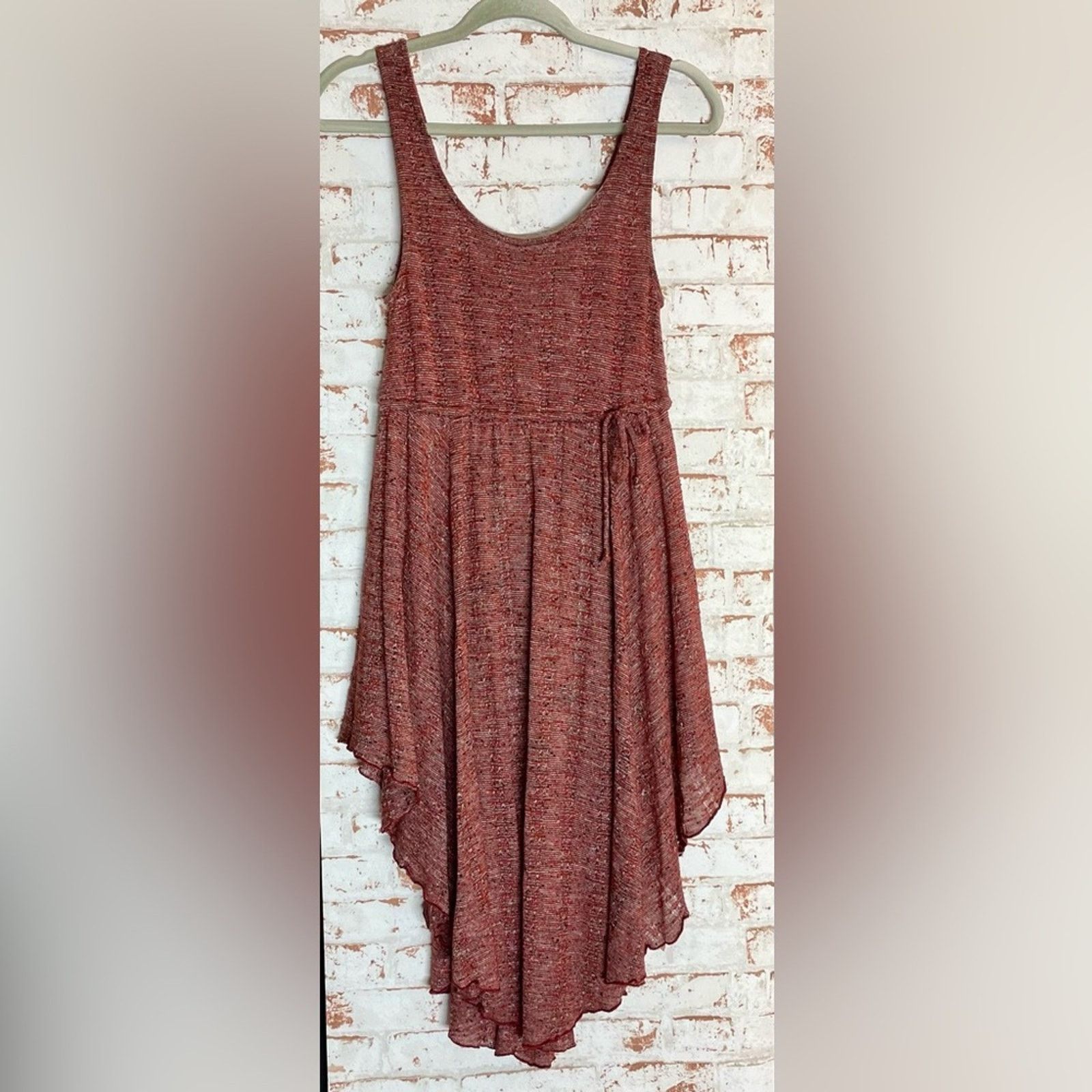 Free People FP Beach Asymmetrical Red Dress Size S / US 4 / IT 40 - 2 Thumbnail
