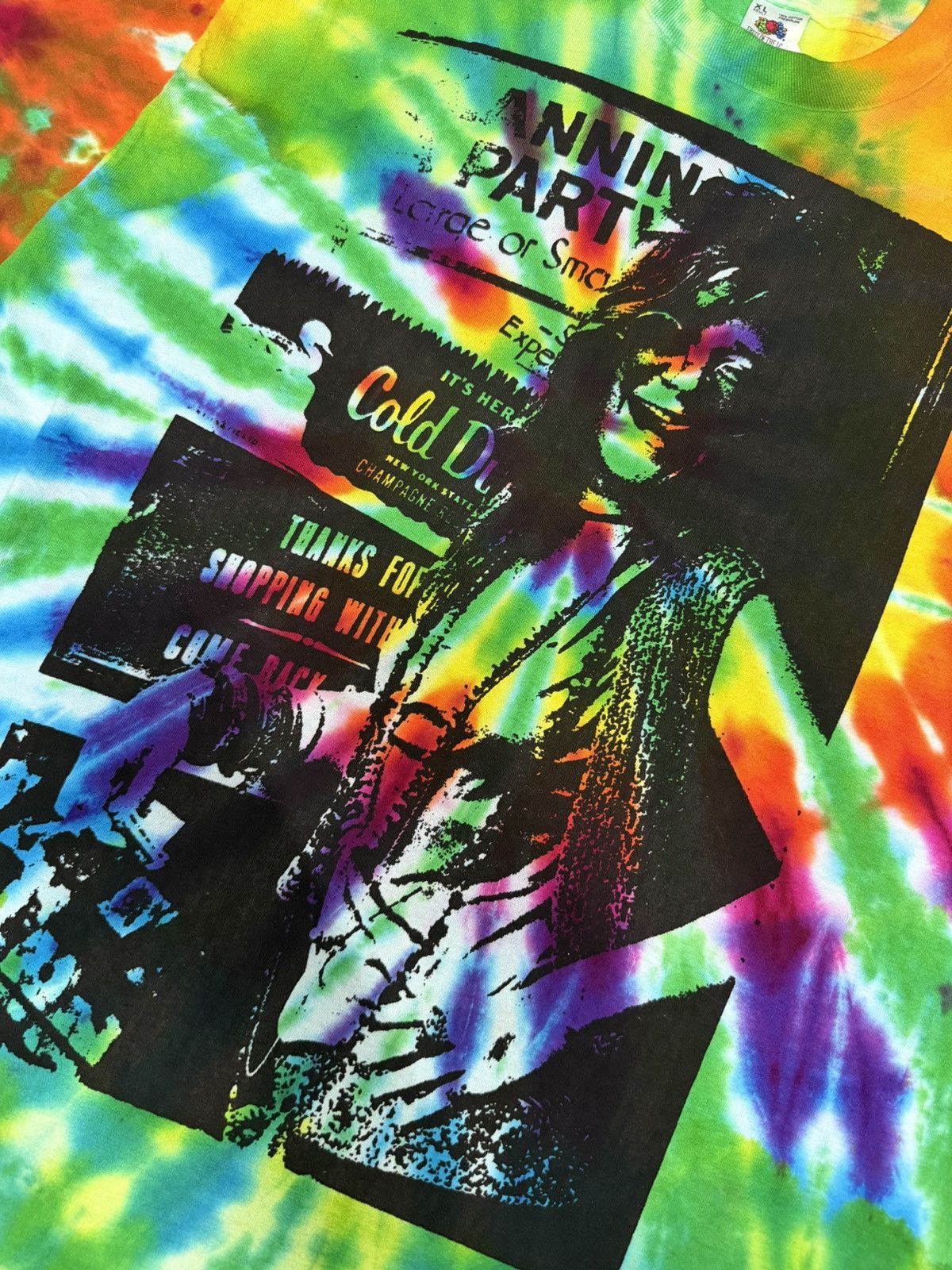 Fruit Of The Loom Vintage 90s Janis Joplin Tyie Die Size US XL / EU 56 / 4 - 2 Thumbnail