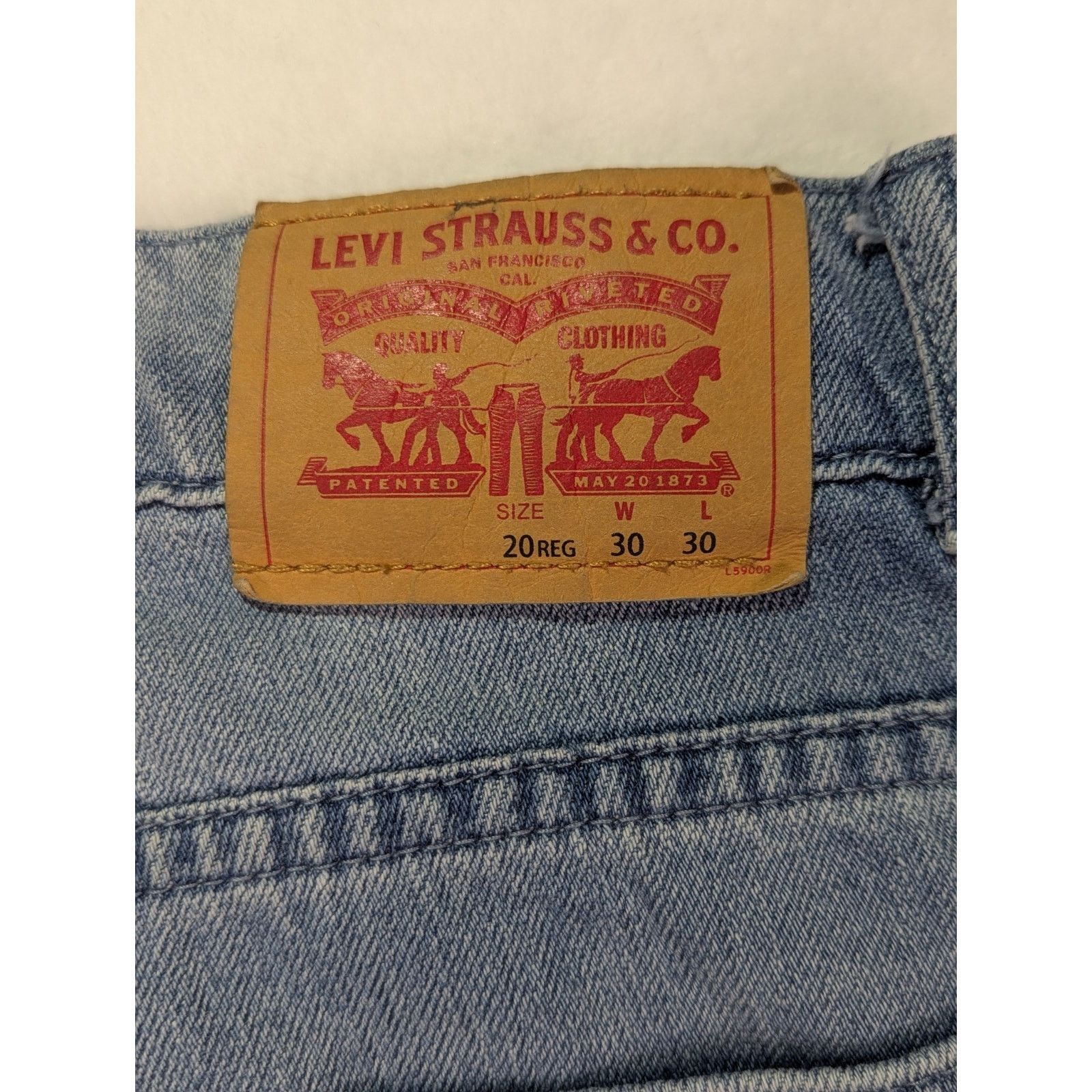 Levi's 511 Slim Sz 20 Reg W30 L30 Light Wash Distressed Boro Style Size 30" / US 8 / IT 44 - 11 Thumbnail
