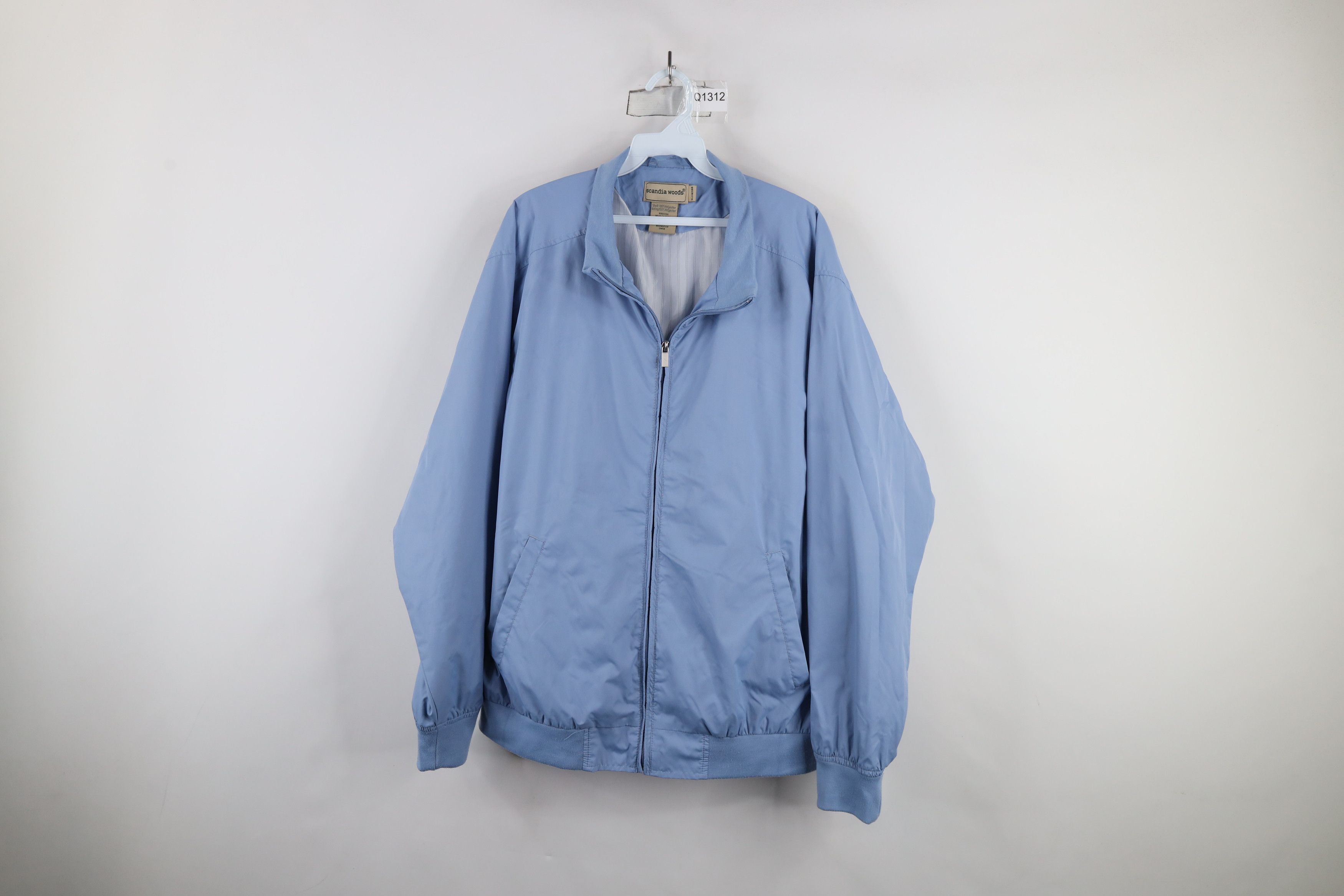 Vintage Vintage 90s Y2K Streetwear Windbreaker Bomber Jacket Blue Size US L / EU 52-54 / 3 - 1 Thumbnail