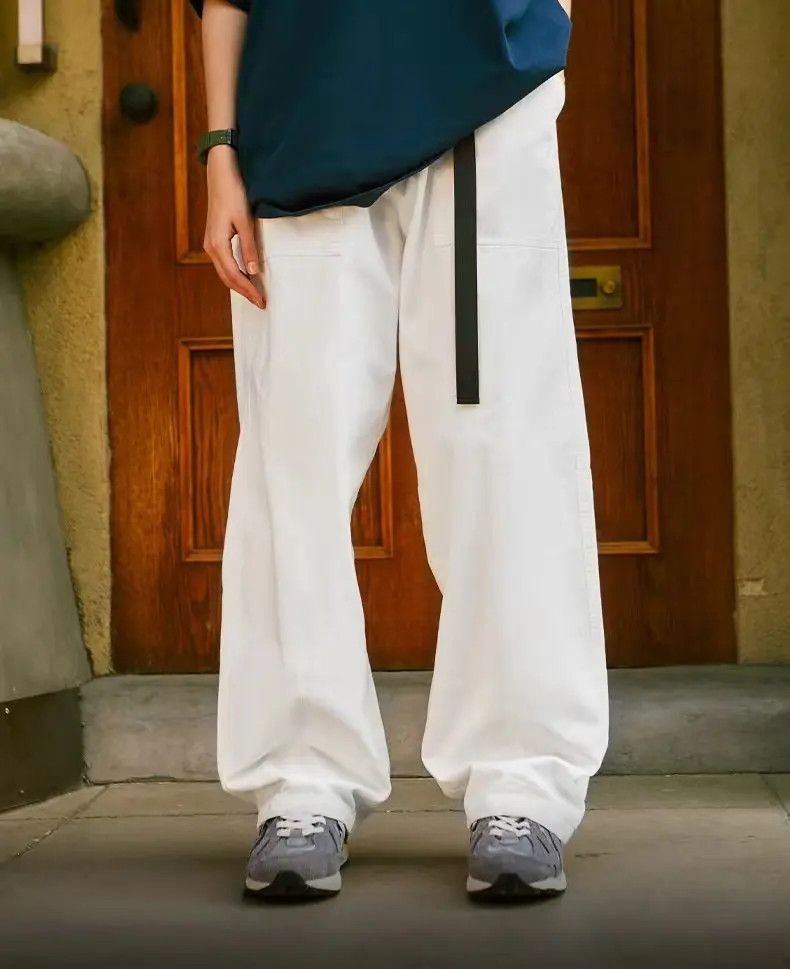 Designer × Japanese Brand Vintage Streetwear Japanese Design Loose Casual Pants Size US 33 - 1 Thumbnail