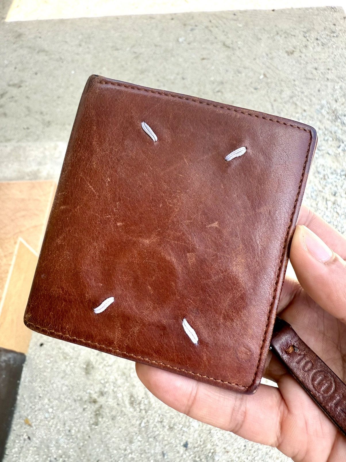 Maison Margiela Maison Margiela four stitch Bifold Leather Wallet Size ONE SIZE - 2 Thumbnail