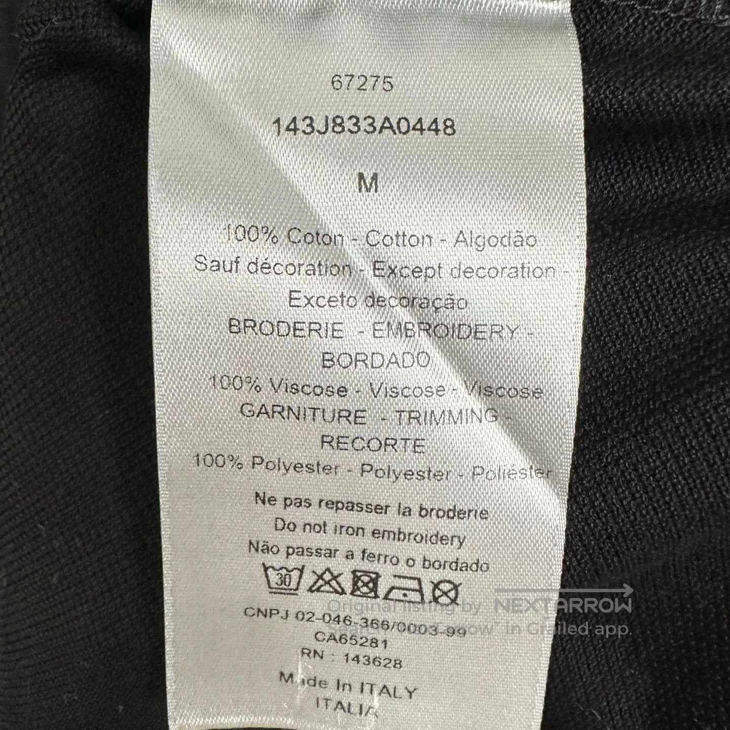 Japanese Brand DIOR x KENNY SCHARF Black Poker Print Polo Tee. Size US M / EU 48-50 / 2 - 5 Thumbnail