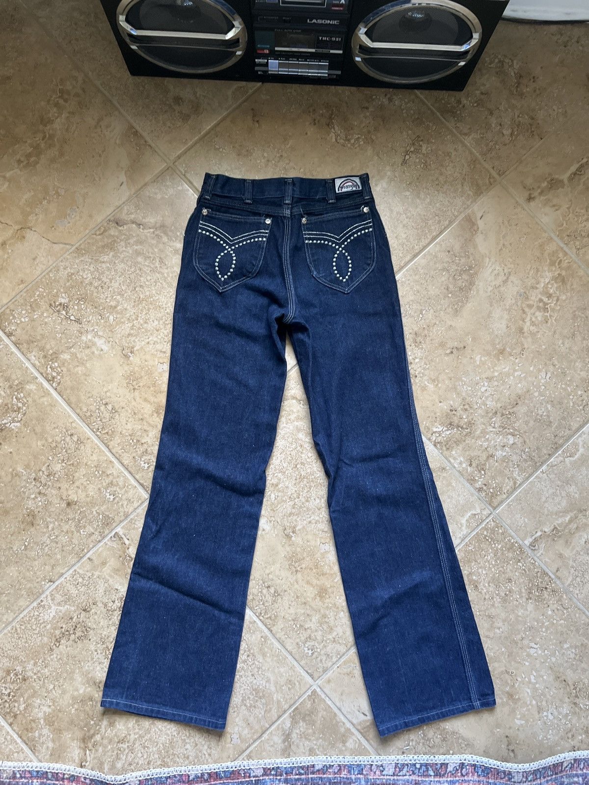 Vintage × Wrangler Vintage 70’s Wranglers Bootcut Jeans Size US 26 / EU 42 - 2 Thumbnail