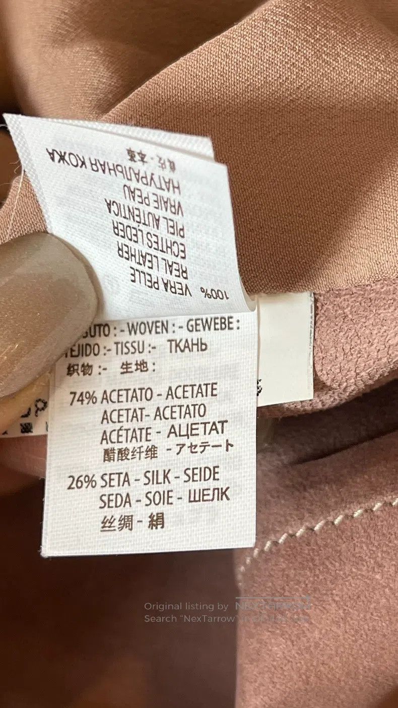 Brunello Cucinelli Brunello Cucinelli Round Neck Leather Jacket Size XS / US 0-2 / IT 36-38 - 8 Thumbnail
