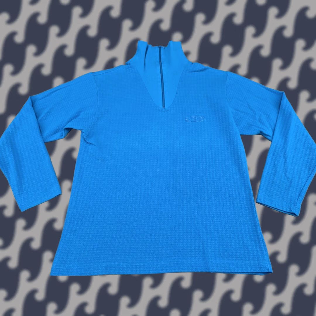 K2 VINTAGE K2 Womens Top 1/4 Zip Blue Outdoor Activewear Top M Women Hiking Run Sport Track Shirt 1/4 Zip Water Resistant Quick Dry Casual Size M / US 6-8 / IT 42-44 - 1 Thumbnail