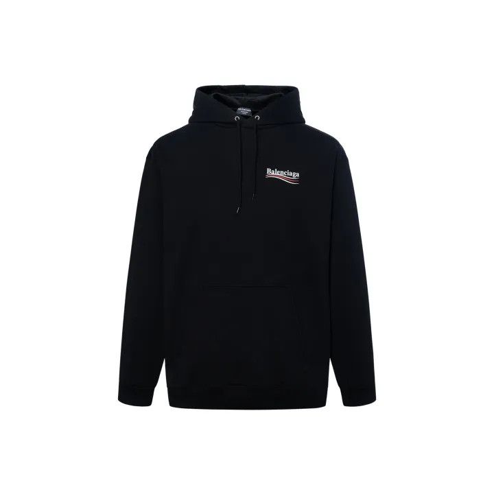 Balenciaga Balenciaga Black Logo Hoodie for Men 0079 Size US XS / EU 42 / 0 - 1 Thumbnail