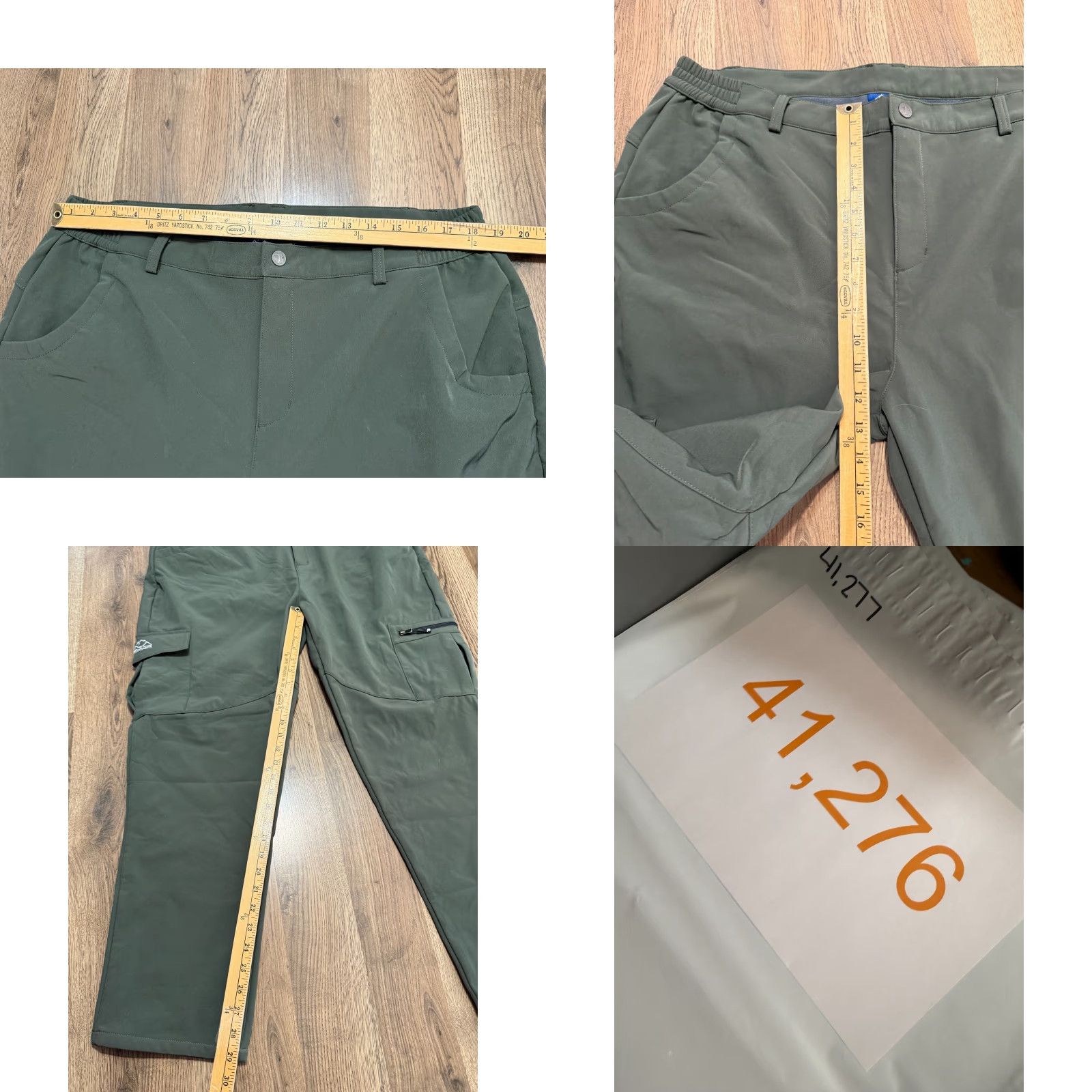 Vintage Outdoor Sports Pants Men Size XXL Green Straight Leg High Rise Cargo Pants Regular Inseam 29in Size US 39 - 8 Thumbnail
