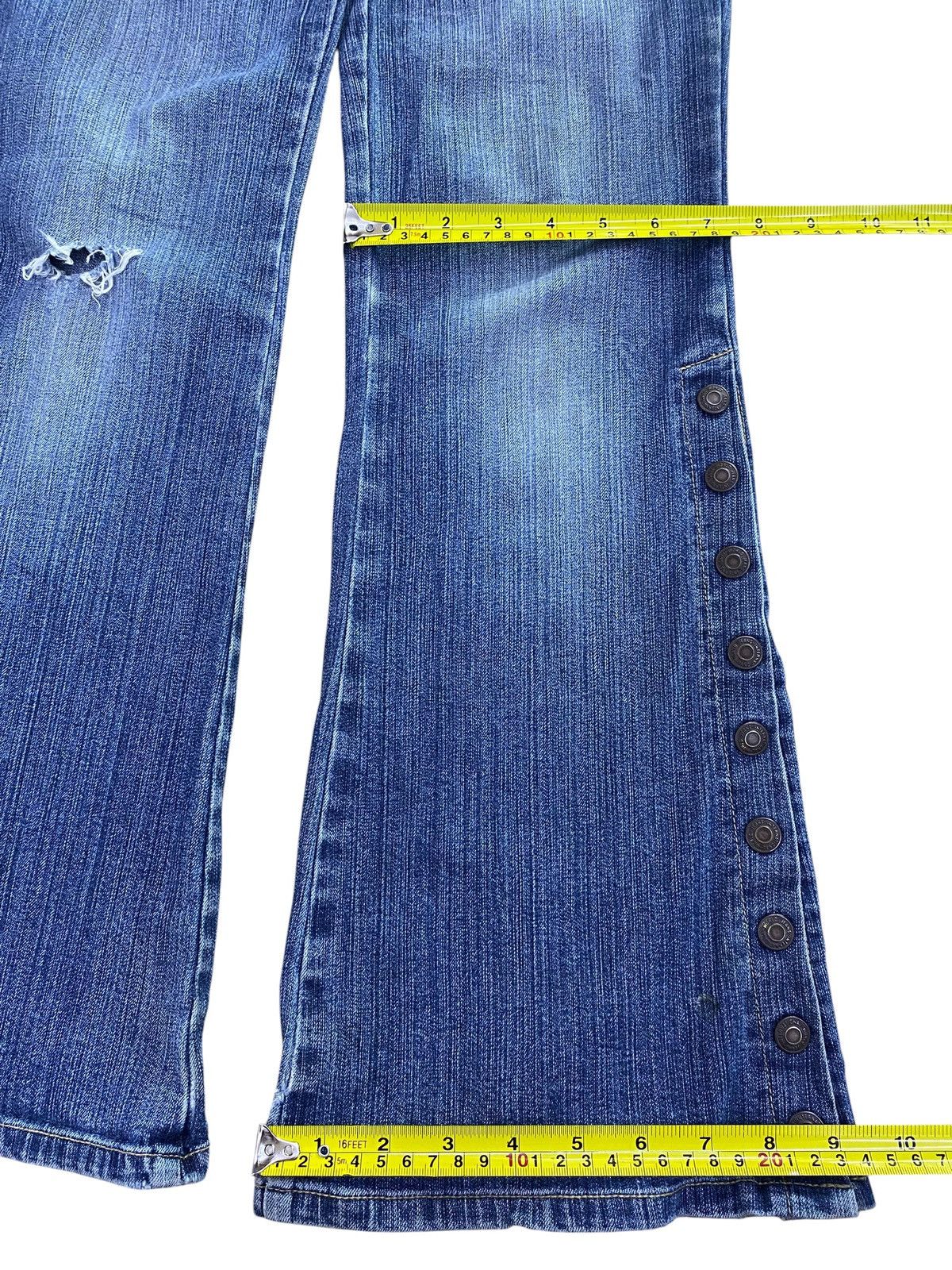 Japanese Brand Oririn Brand Bush Pants Ripped Style Flare Jeans Size US 28 / EU 44 - 6 Thumbnail