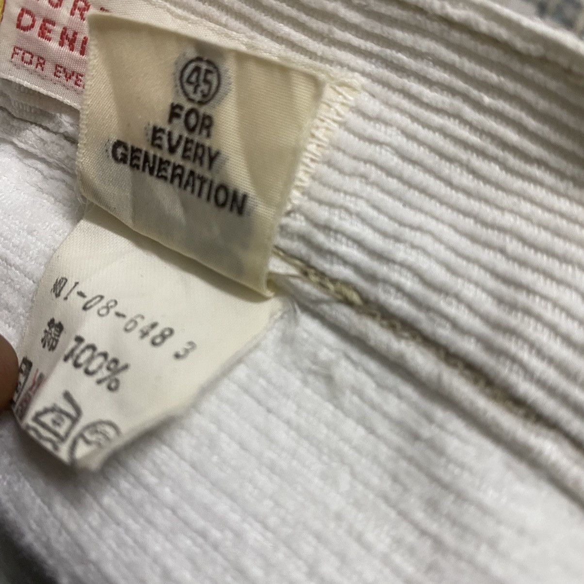45rpm Vintage 45rpm White Corduroy Pants Size US 29 - 19 Thumbnail