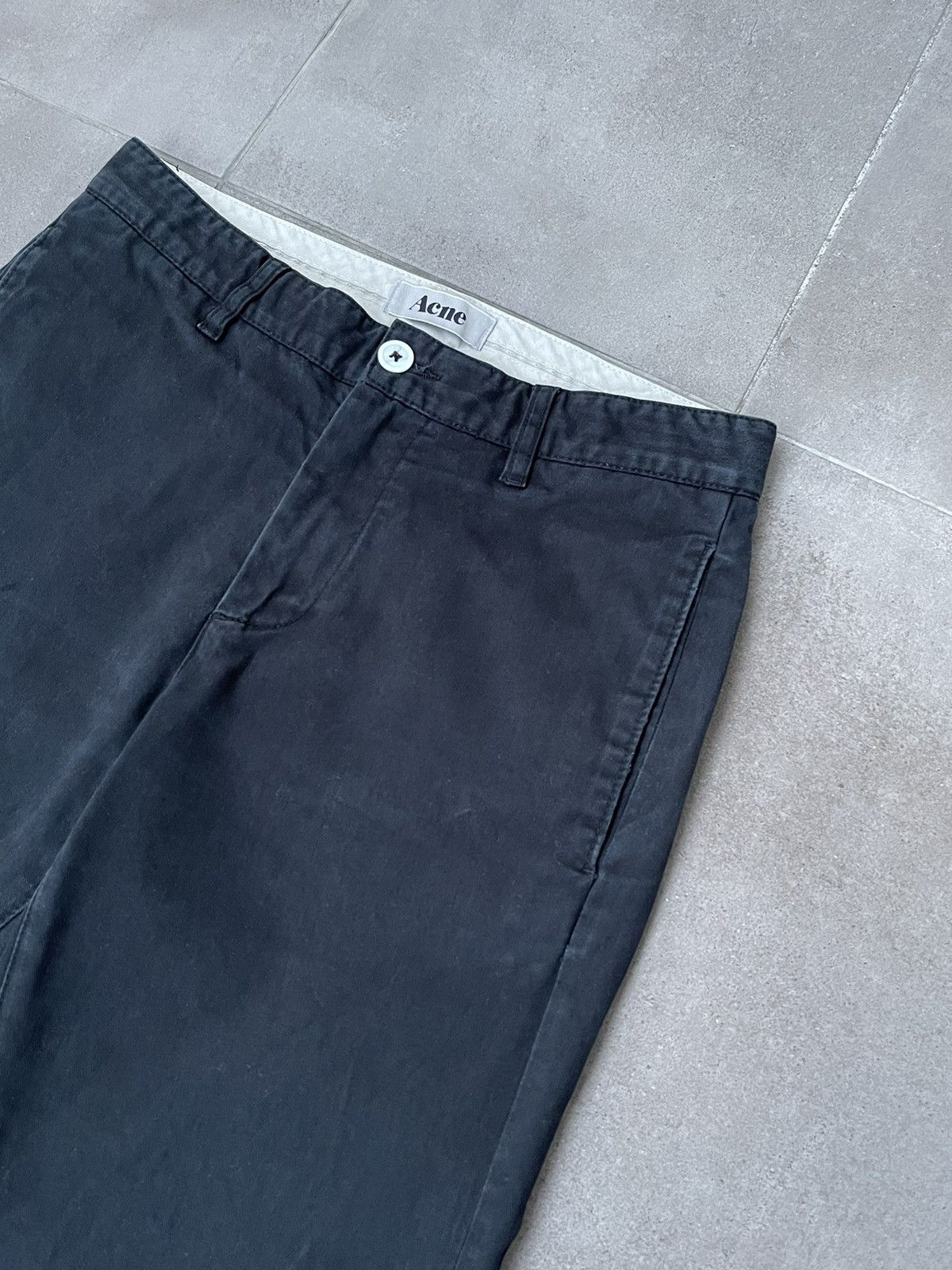 Acne Studios AW11 Acne Roc Chino Washed Black Casual Pants Size US 30 / EU 46 - 11 Thumbnail