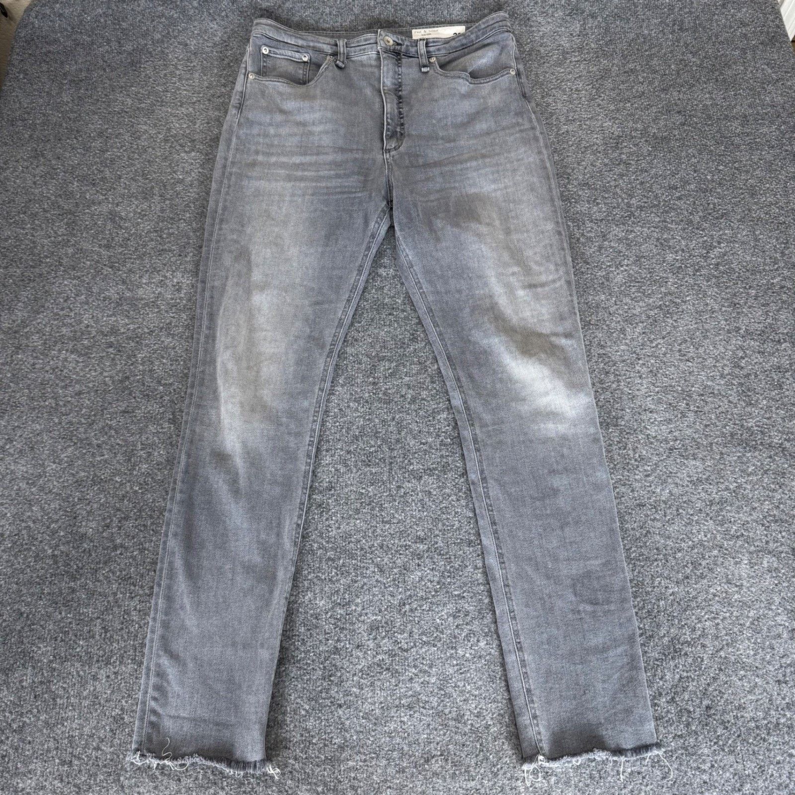 Rag & Bone Rag Bone Jane Skinny Jeans Womens 30 (32x30) Gray Casual Size 32" / US 10 / IT 46 - 1 Thumbnail