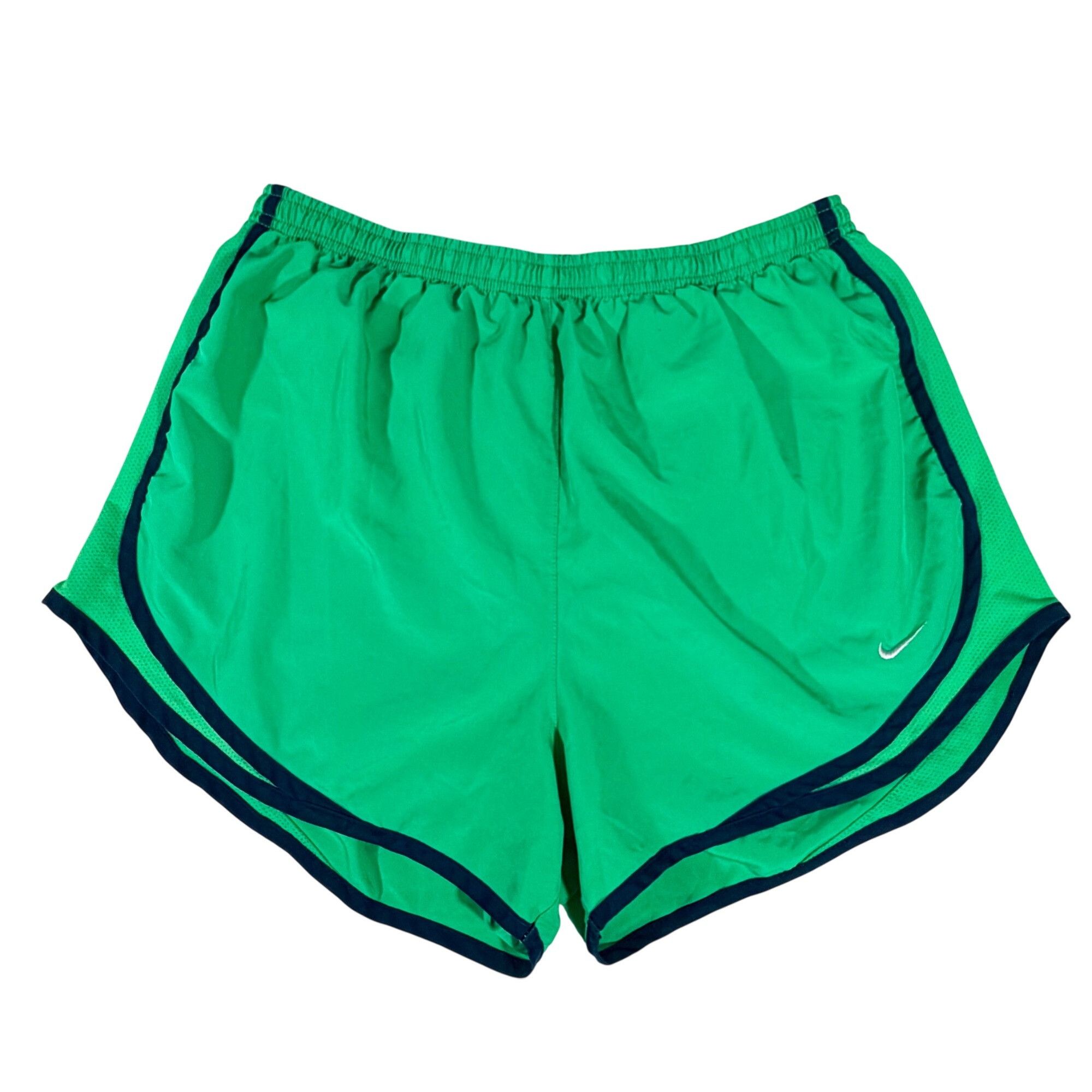 Nike Nike Dri-Fit Womens Green Running Shorts NavyBlue Trim Size Size 27" / US 4 / IT 40 - 1 Thumbnail