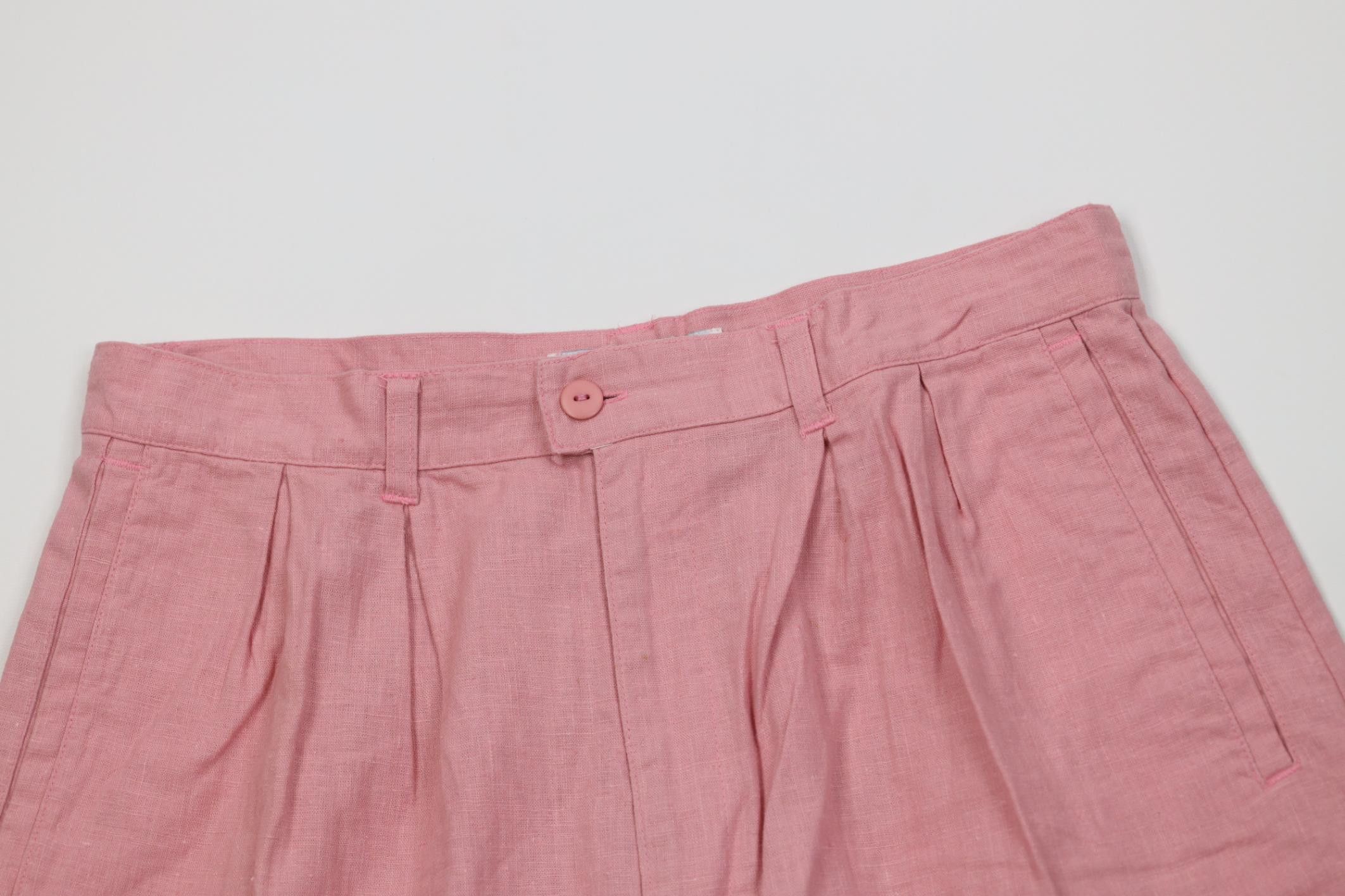Vintage Vintage 90s Streetwear Knit Pleated Cuffed Safari Shorts Size 38" / US 16 / IT 52 - 2 Thumbnail