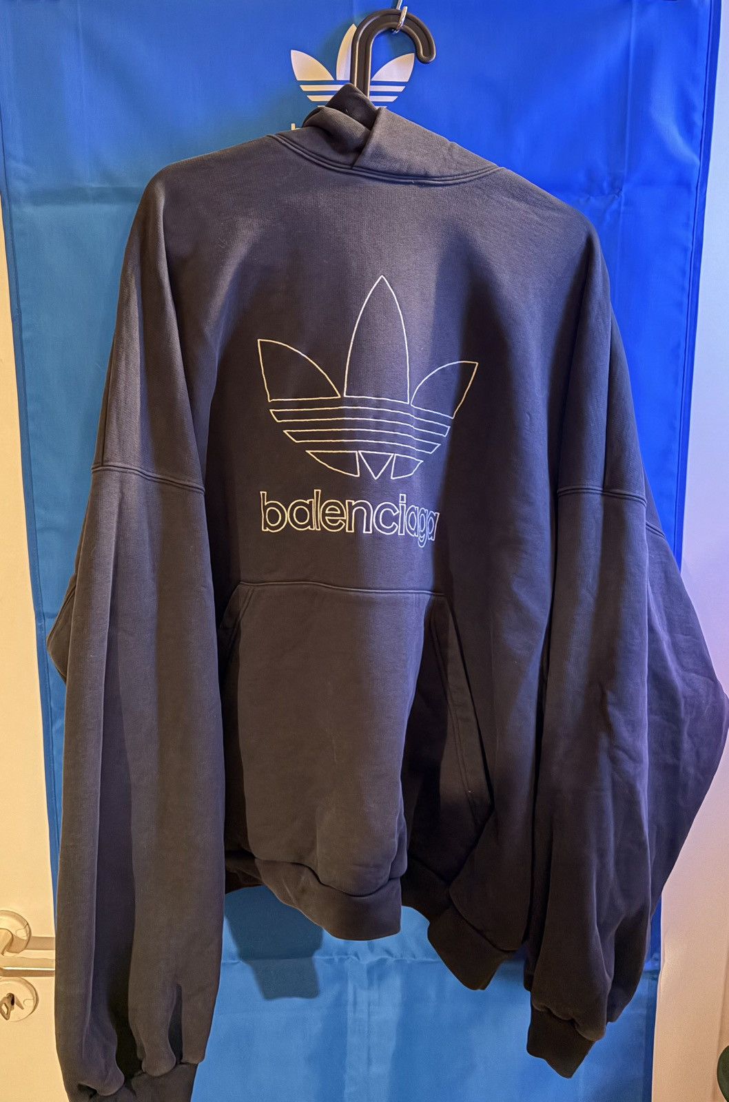 Adidas × Balenciaga Adidas X Balenciaga Trefoil Hoodie Sweatshirt Sz 3 Size US L / EU 52-54 / 3 - 1 Thumbnail
