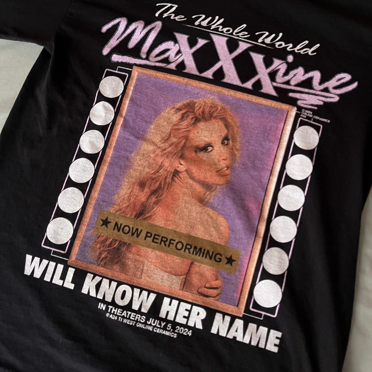A24 × Online Ceramics Online Ceramics x A24 Maxxxine Tee Size US M / EU 48-50 / 2 - 2 Thumbnail