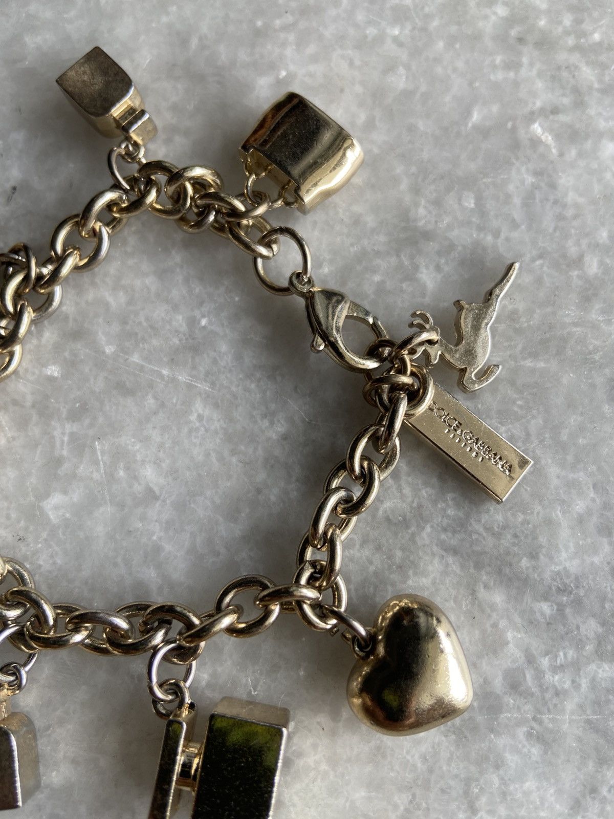 Dolce & Gabbana Dolce & Gabbana Gold Metal Charm Bracelet Size ONE SIZE - 7 Thumbnail