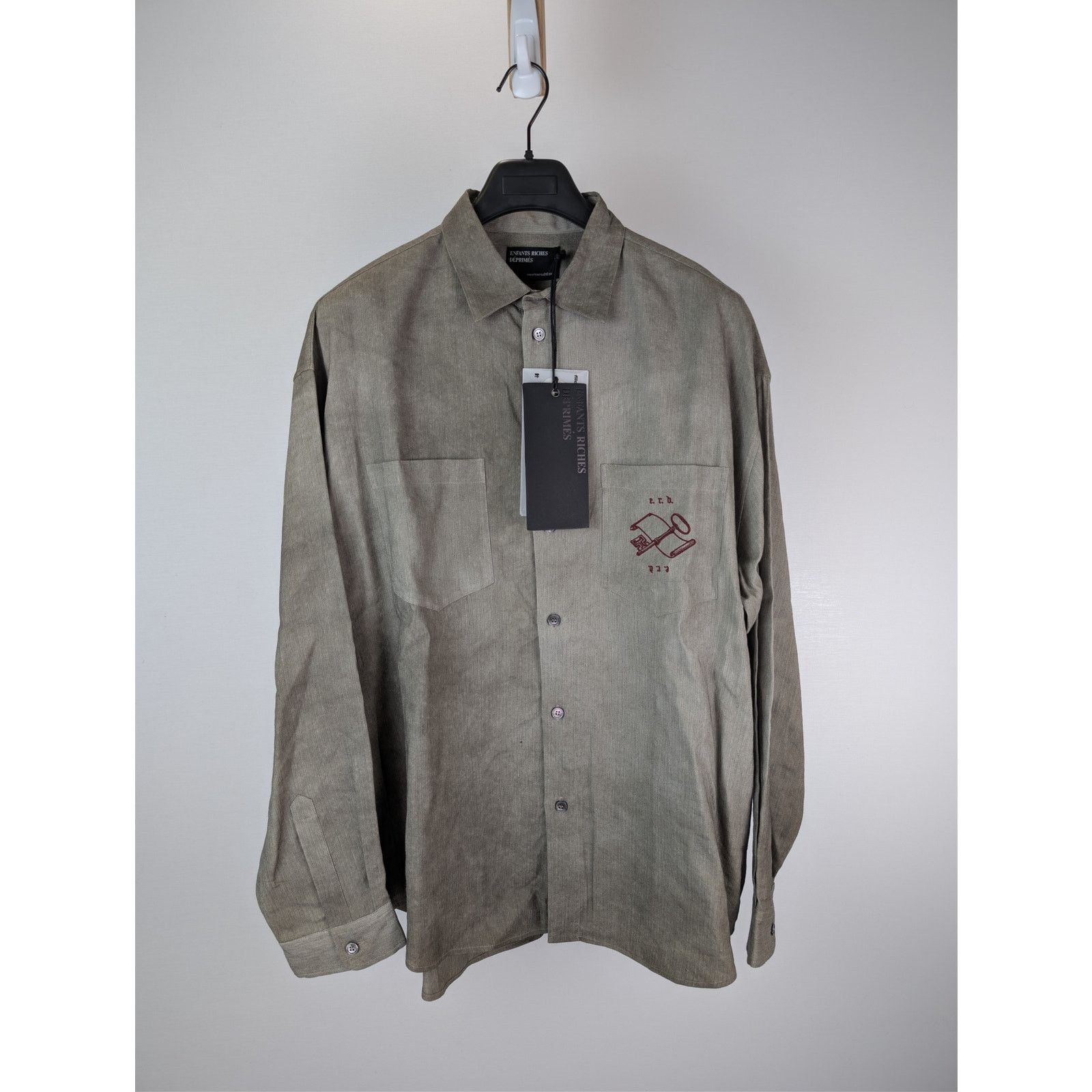 Enfants Riches Deprimes o1rshd1 Artist Button Down Shirt in Neutrals Size US XL / EU 56 / 4 - 2 Thumbnail