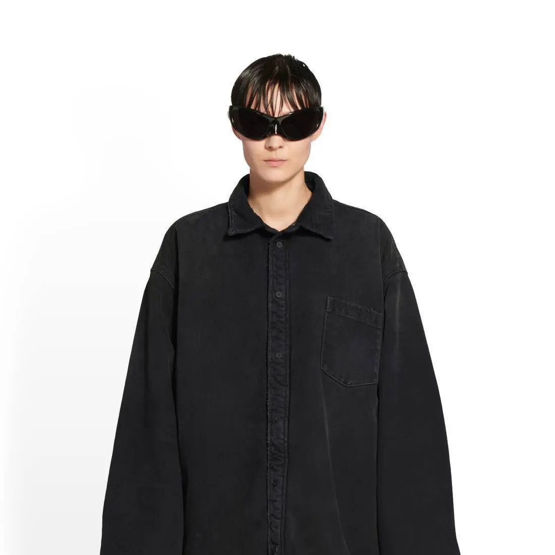 o1w1db11225 Padded Shirt in Black