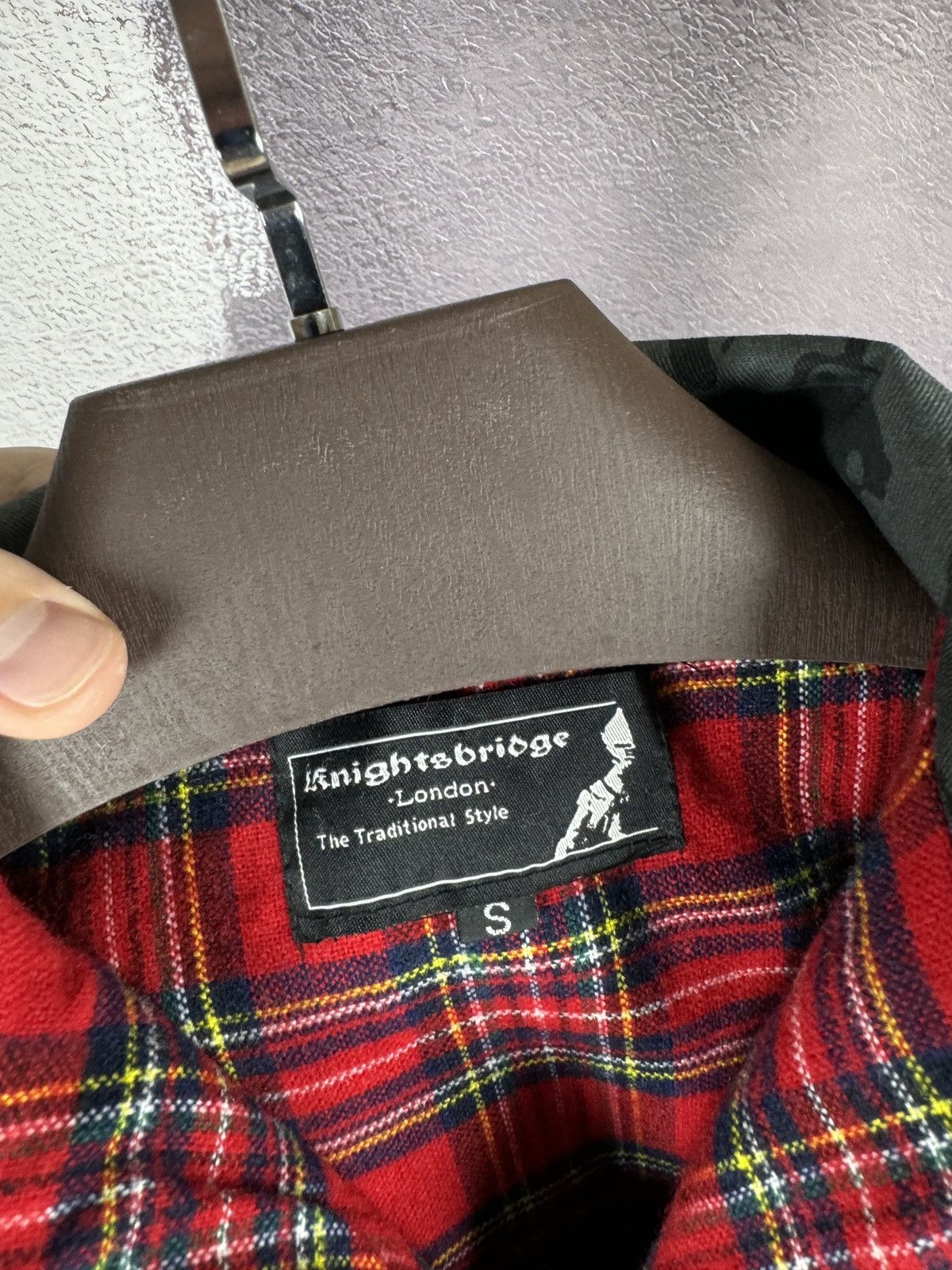 Knightsbridge Knightsbridge Heavy England Style Bomber Jacket Tartan Lined Size US S / EU 44-46 / 1 - 9 Thumbnail