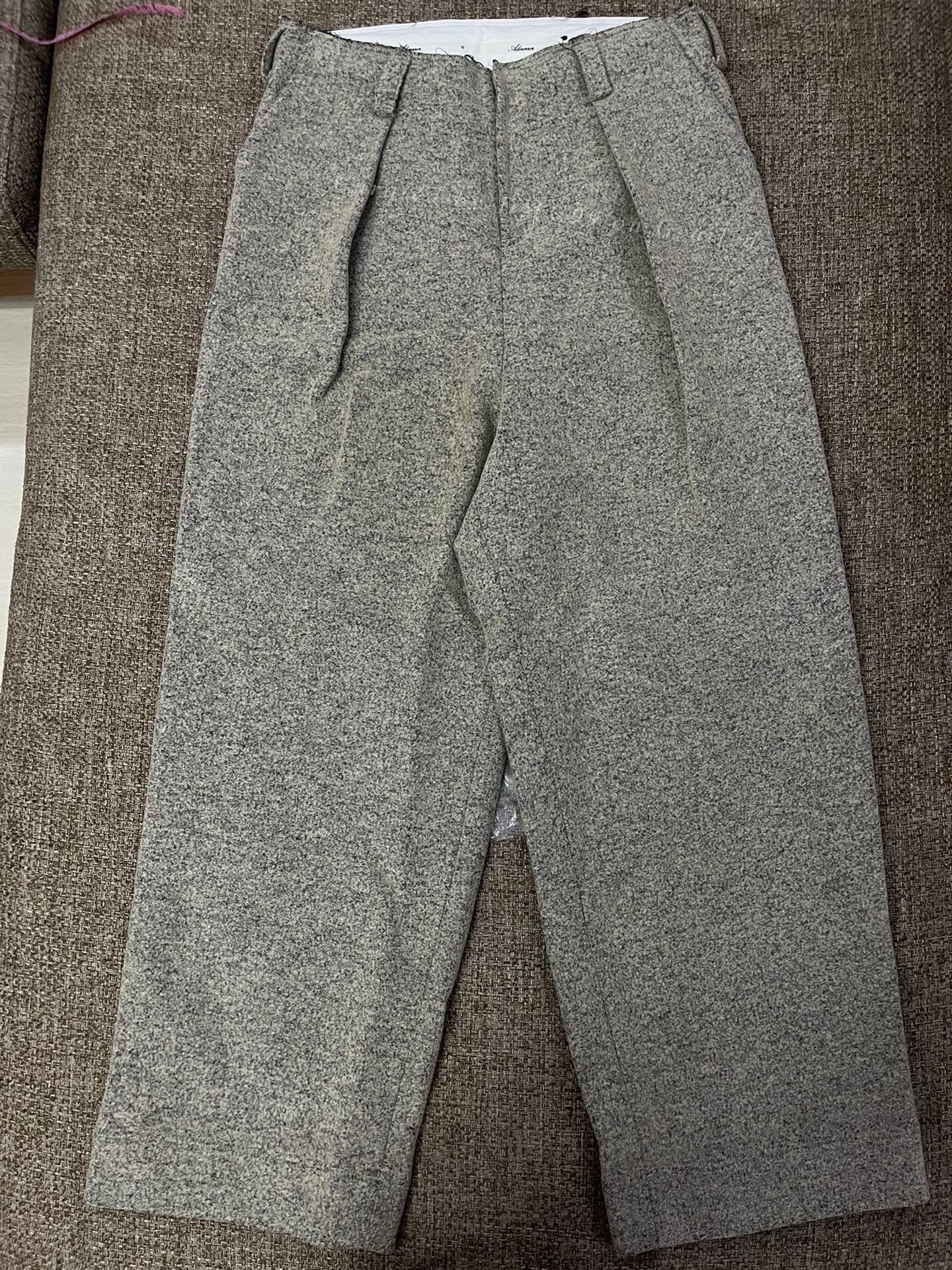 Ader Error AderError 23AW Double Pleat Wool Trousers Size US 34 / EU 50 - 1 Thumbnail