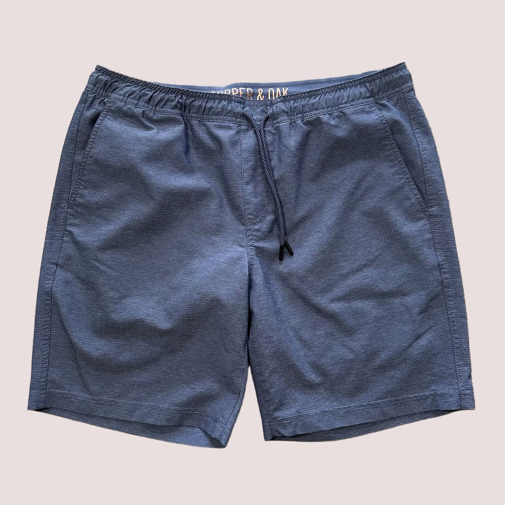 Vintage Copper & Oak Shorts Mens L Active 2 in 1 Tight Lined Drawstring Blue Size US 33 - 1 Thumbnail