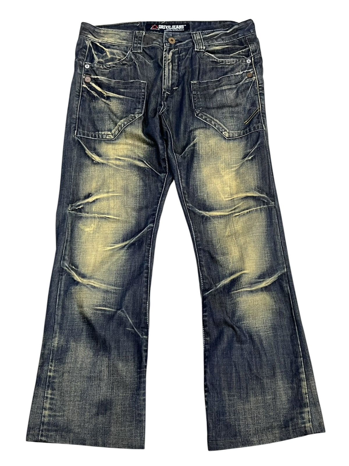 Draggin Jeans Drive Jeans Blake Exotic Vintage Denim Mudwash Clawmark Size US 34 / EU 50 - 1 Thumbnail