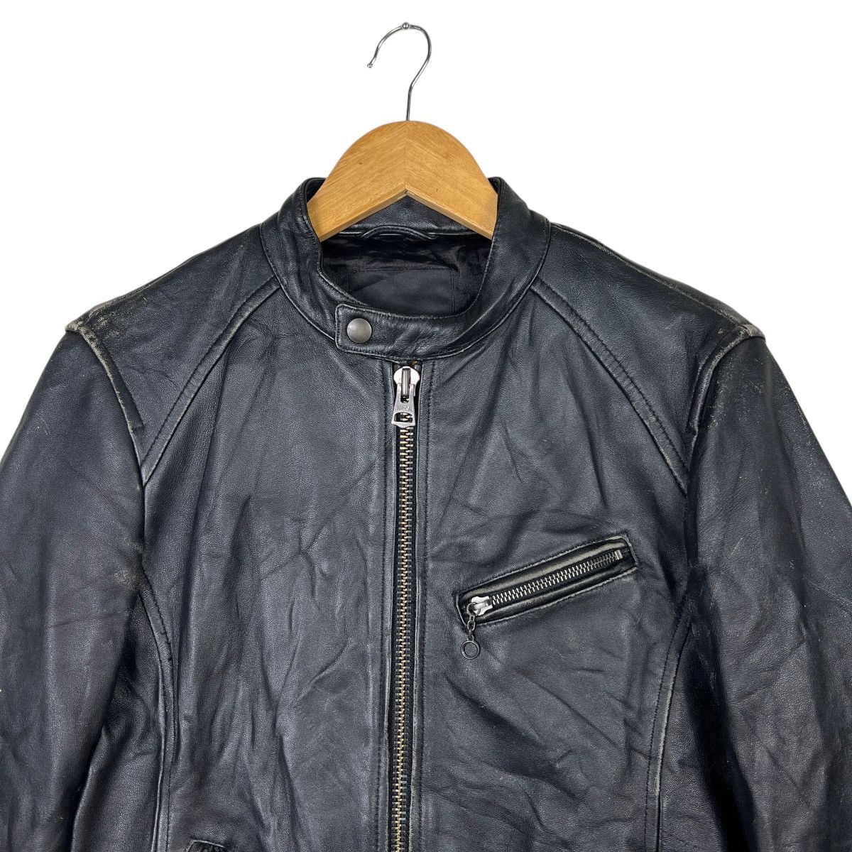 JACKROSE 💥 JACKROSE LEATHER MOTO RIDER JACKET Size US M / EU 48-50 / 2 - 5 Thumbnail