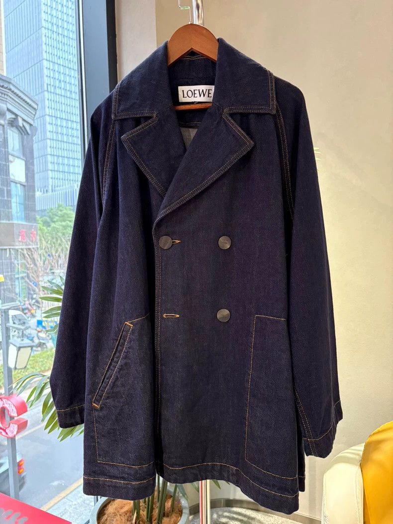 Loewe LOEWE Dark blue denim jacket Size 4XL / US 24-26 - 1 Thumbnail