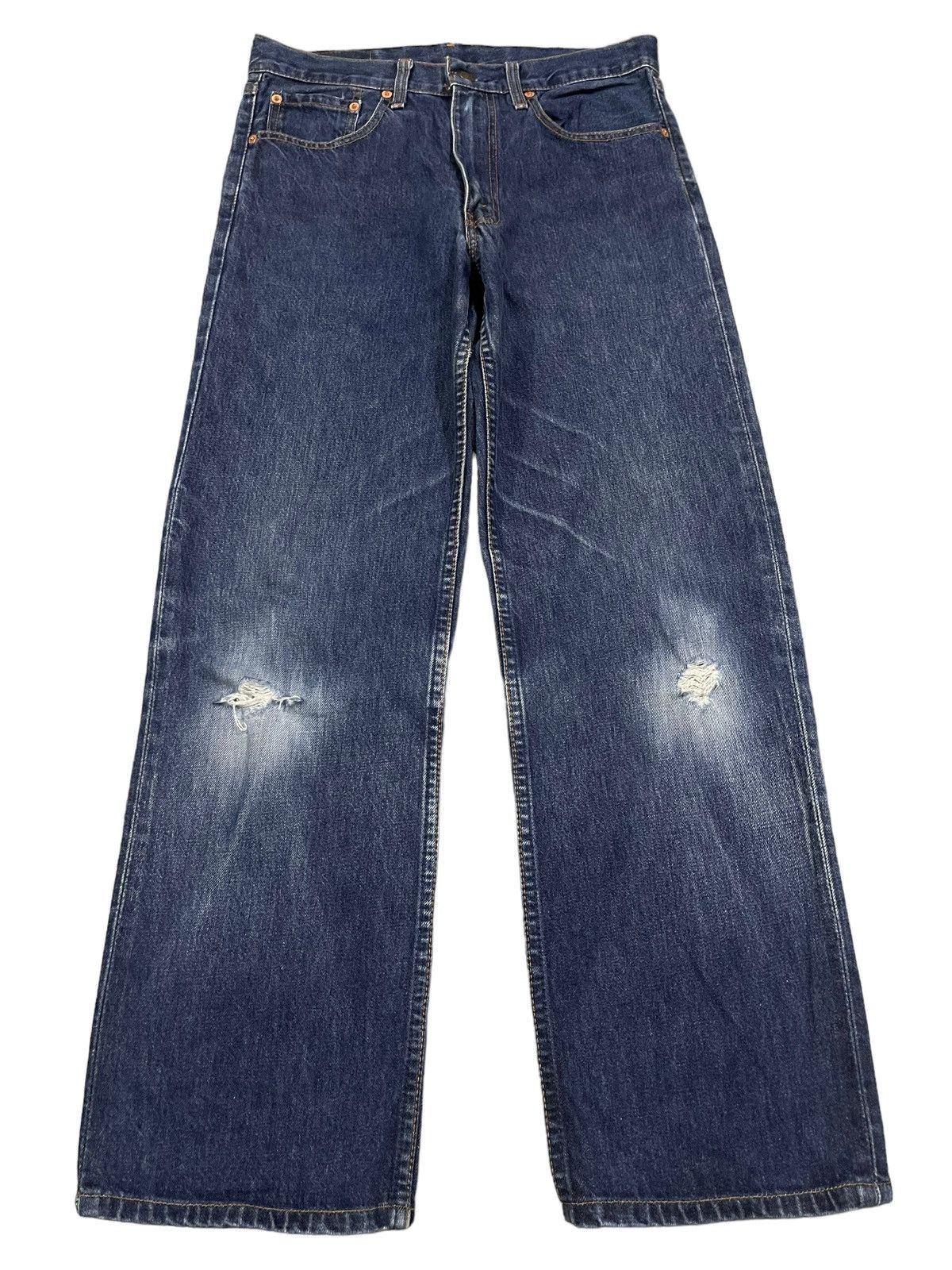 Levi's Vintage 90s Levis 508 Blue Wash Distress Baggy Jeans Size US 30 / EU 46 - 1 Thumbnail