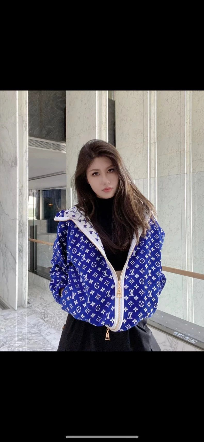 Louis Vuitton Louis Vuitton Blue and white double-sided presbyopic jacket Size XS / US 0-2 / IT 36-38 - 8 Thumbnail