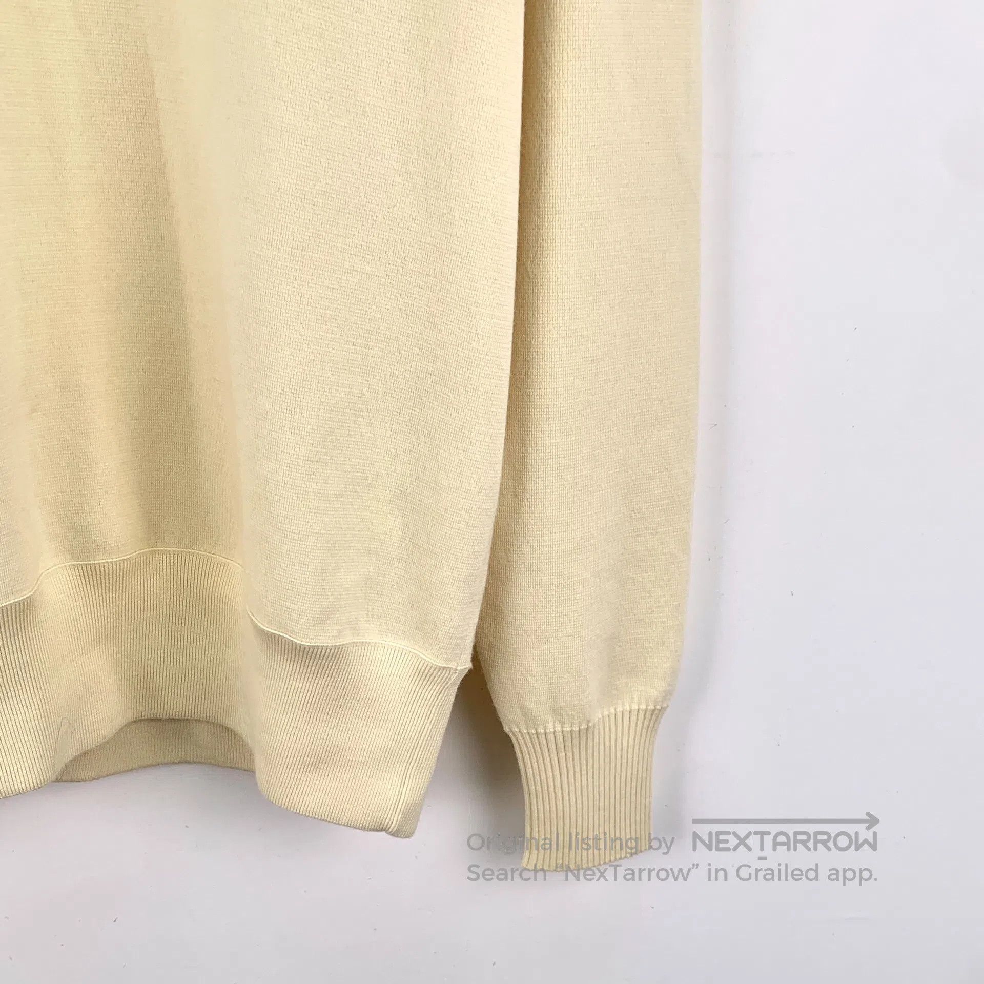 Loro Piana Loro Piana Beige Wool Turn-down Collar Long Sleeve Knit Sw Size US XL / EU 56 / 4 - 4 Thumbnail