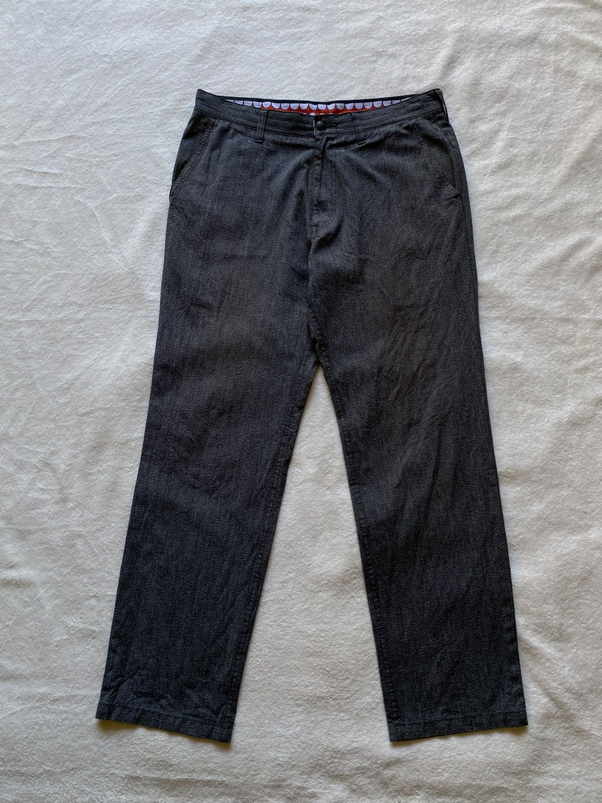 Original Fake Original Fake Kaws Dark Gray Chomper Teeth Fading Pants Size US 32 / EU 48 - 1 Thumbnail