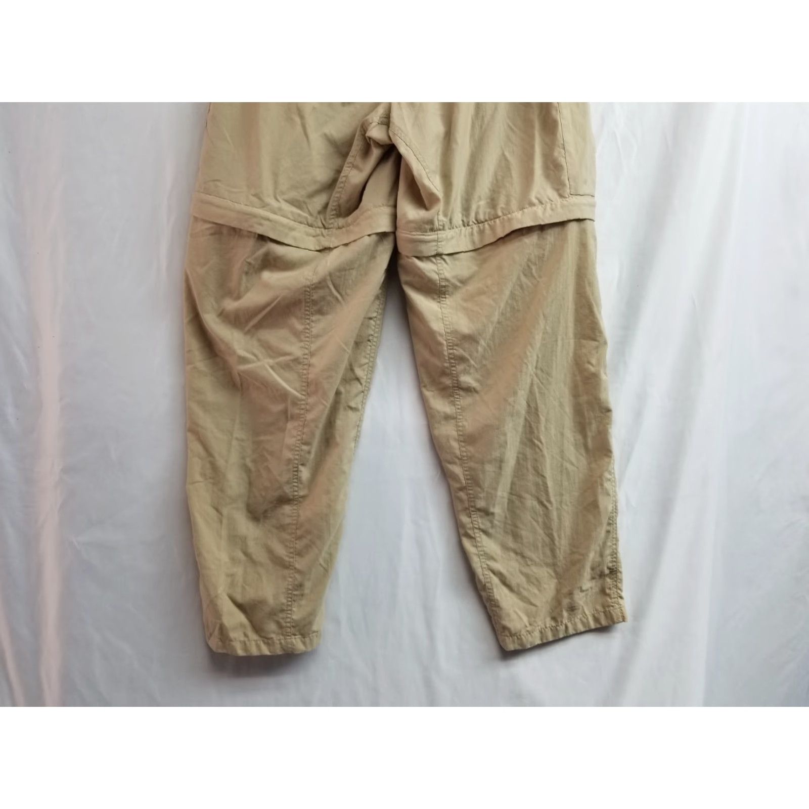 ExOfficio ExOfficio Pants Mens Size Large Long Nylon Khaki Cargo Pocket Belted Pockets Straight Inseam 31" Size US 33 - 4 Thumbnail