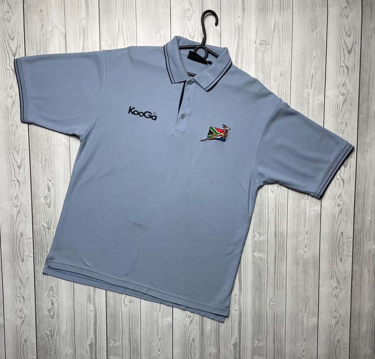 Vintage Vintage South Africa rugby polo logo blue size L rare Size US L / EU 52-54 / 3 - 1 Thumbnail
