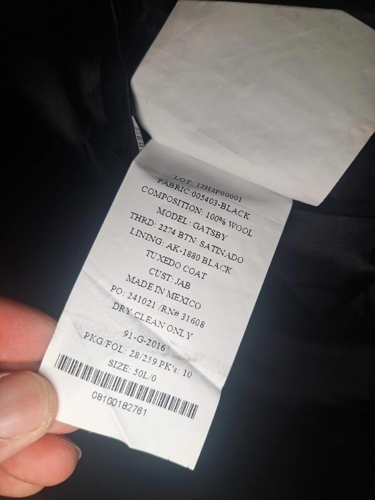 Jos. A. Bank Jos A Bank Tuxedo Jacket Separate Mens 50L Black 100% Wool Size 50L - 5 Thumbnail