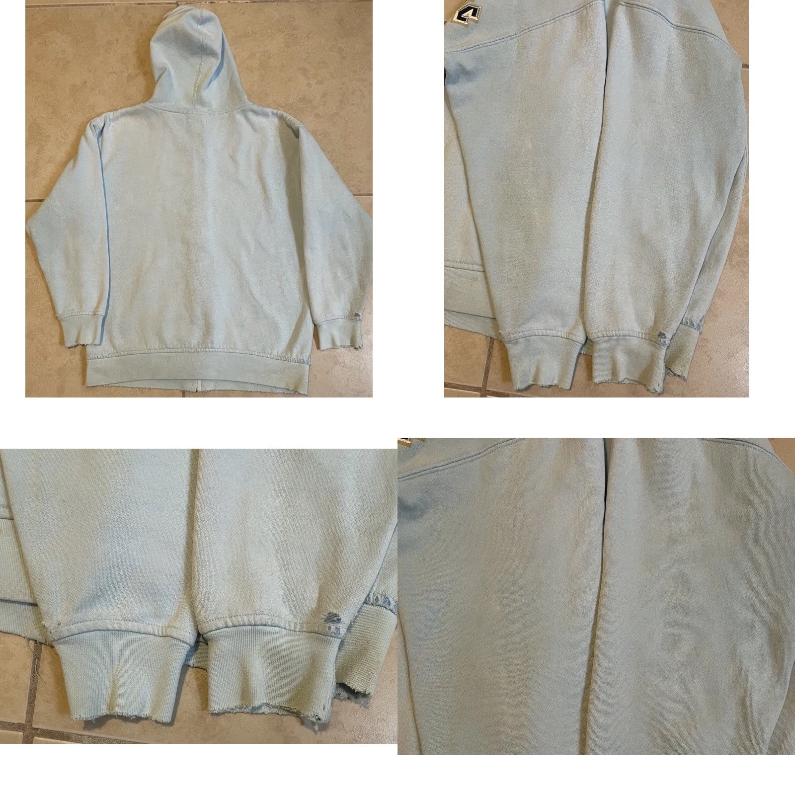 Quiksilver VINTAGE Ocean Pacific OP Thrashed Faded Hoodie XS Surf Skate Grunge Billabong 90 Y2K Size US XS / EU 42 / 0 - 9 Thumbnail