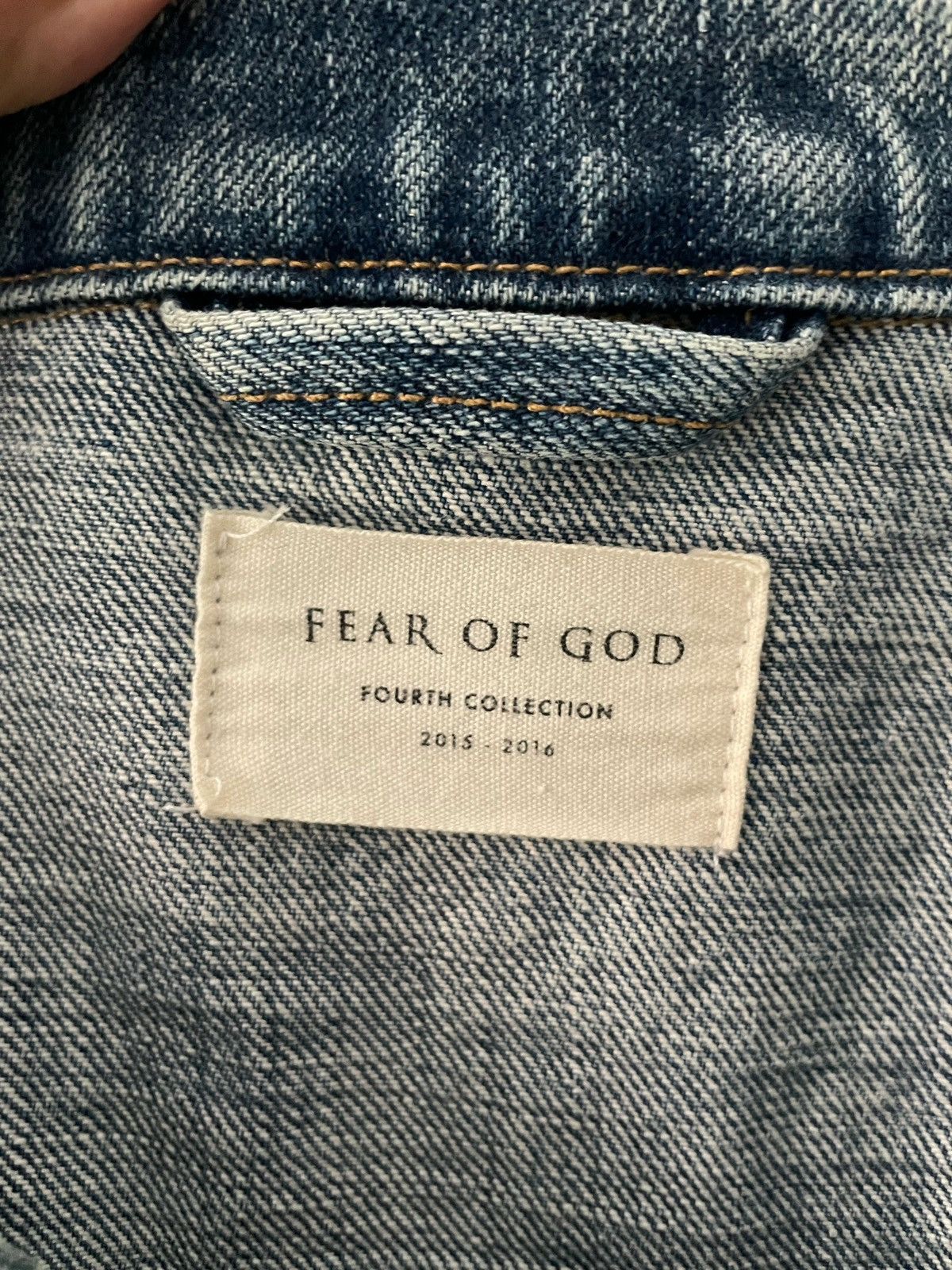 Fear of God Fear Of God 4th Collection OG Denim Jacket Size US XL / EU 56 / 4 - 11 Thumbnail