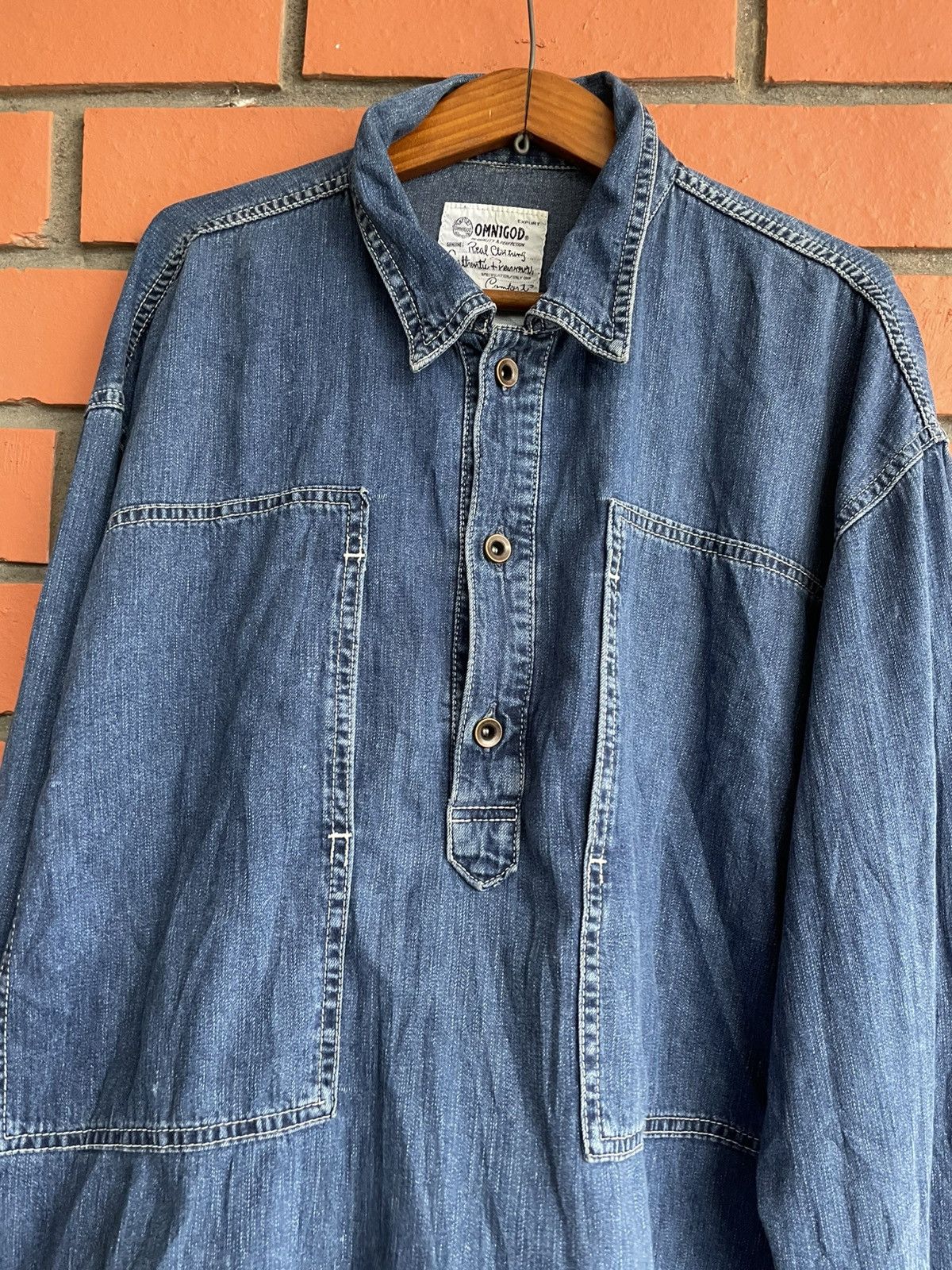 OMNIGOD Omnigod Japan Pullover inspired by WW2 Workwear Blue Indigo Size US S / EU 44-46 / 1 - 3 Thumbnail