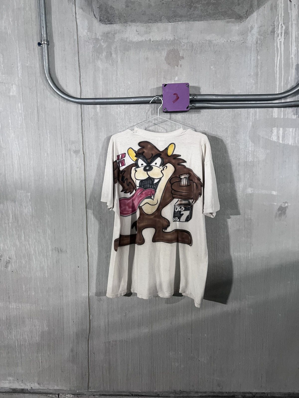 Hanes Vintage 90s Looney Tunes Buddha Airbrush Tee – Single Stitch Size US XL / EU 56 / 4 - 1 Thumbnail