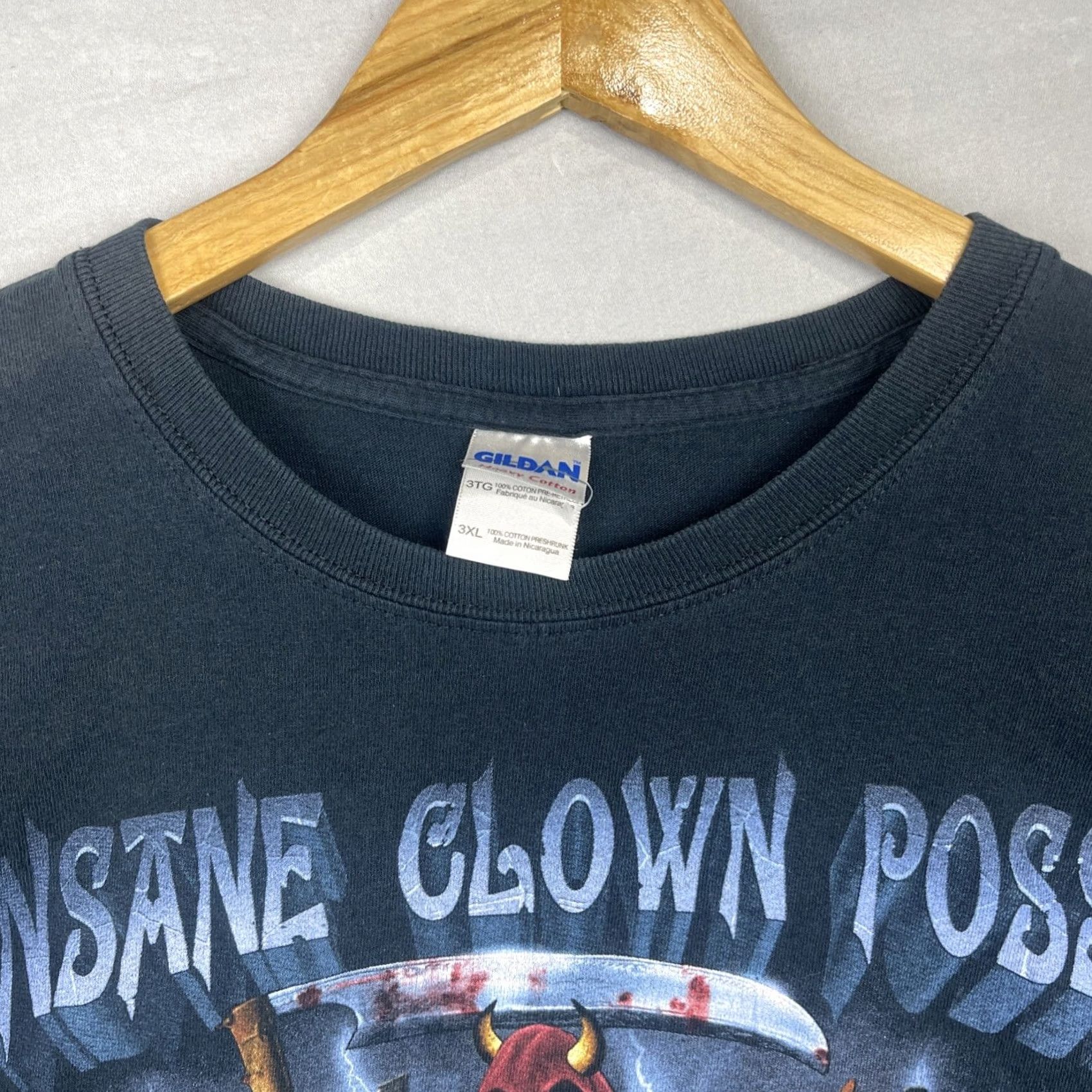 Gildan VINTAGE Insane Clown Posse Shirt Mens 3XL Black Rest In Pieces ICP Psychopathic Records Size US XXL / EU 58 / 5 - 4 Thumbnail