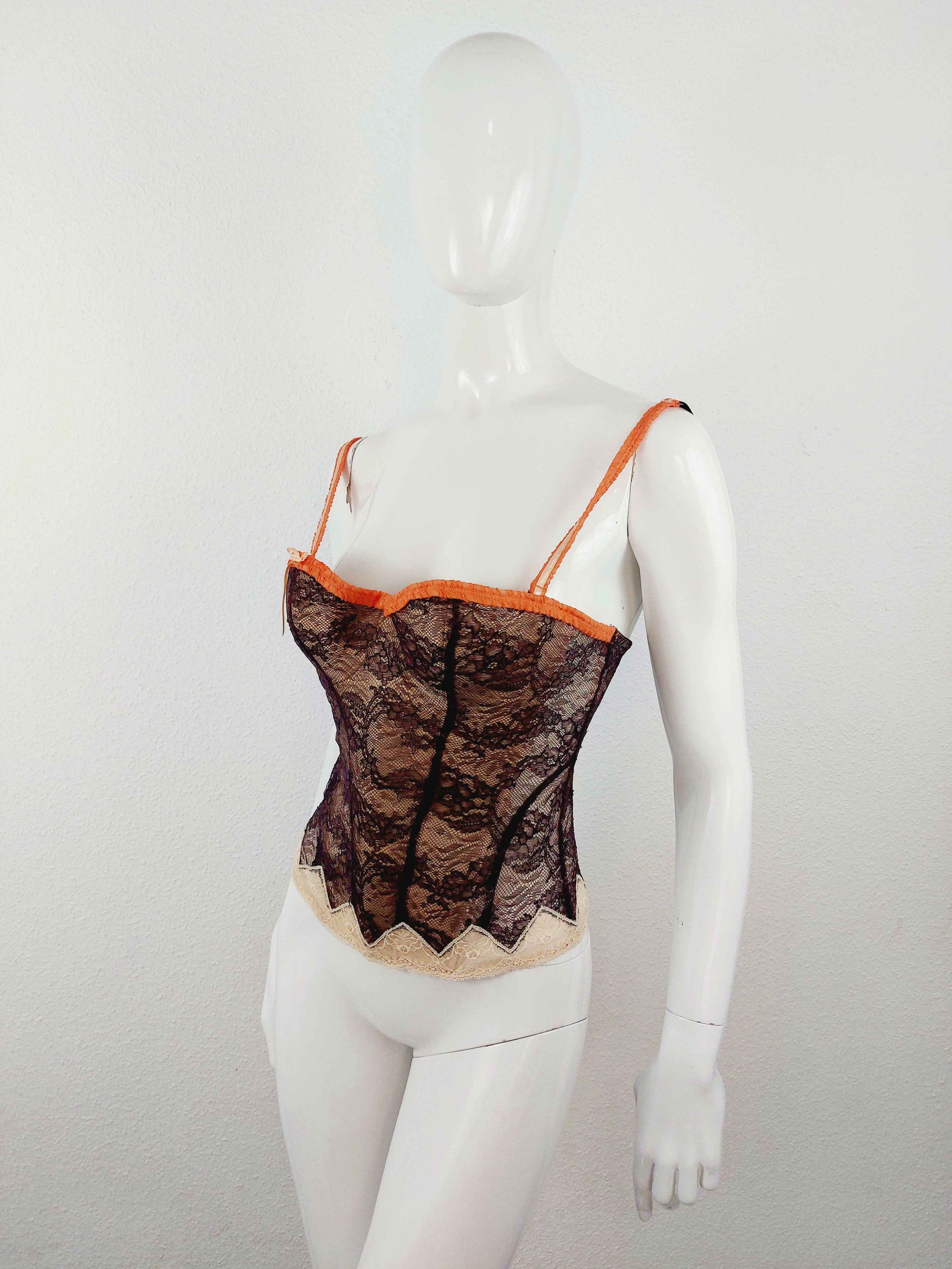 Christian Lacroix Christian Lacroix Baroque Goth Gothic Lace Corset Bustier Size M / US 6-8 / IT 42-44 - 2 Thumbnail