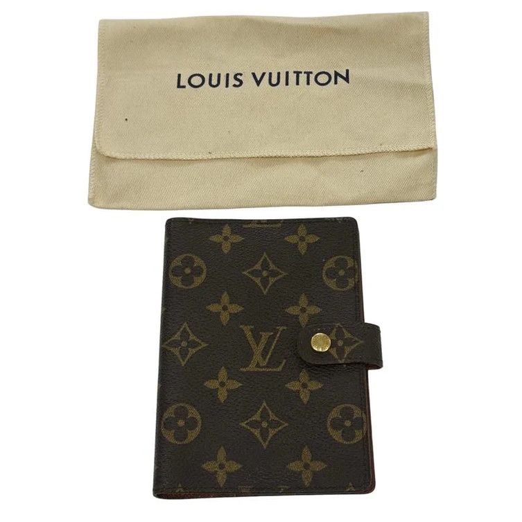 Louis Vuitton Louis Vuitton Small Ring Agenda Cover Brown Size ONE SIZE - 4 Thumbnail